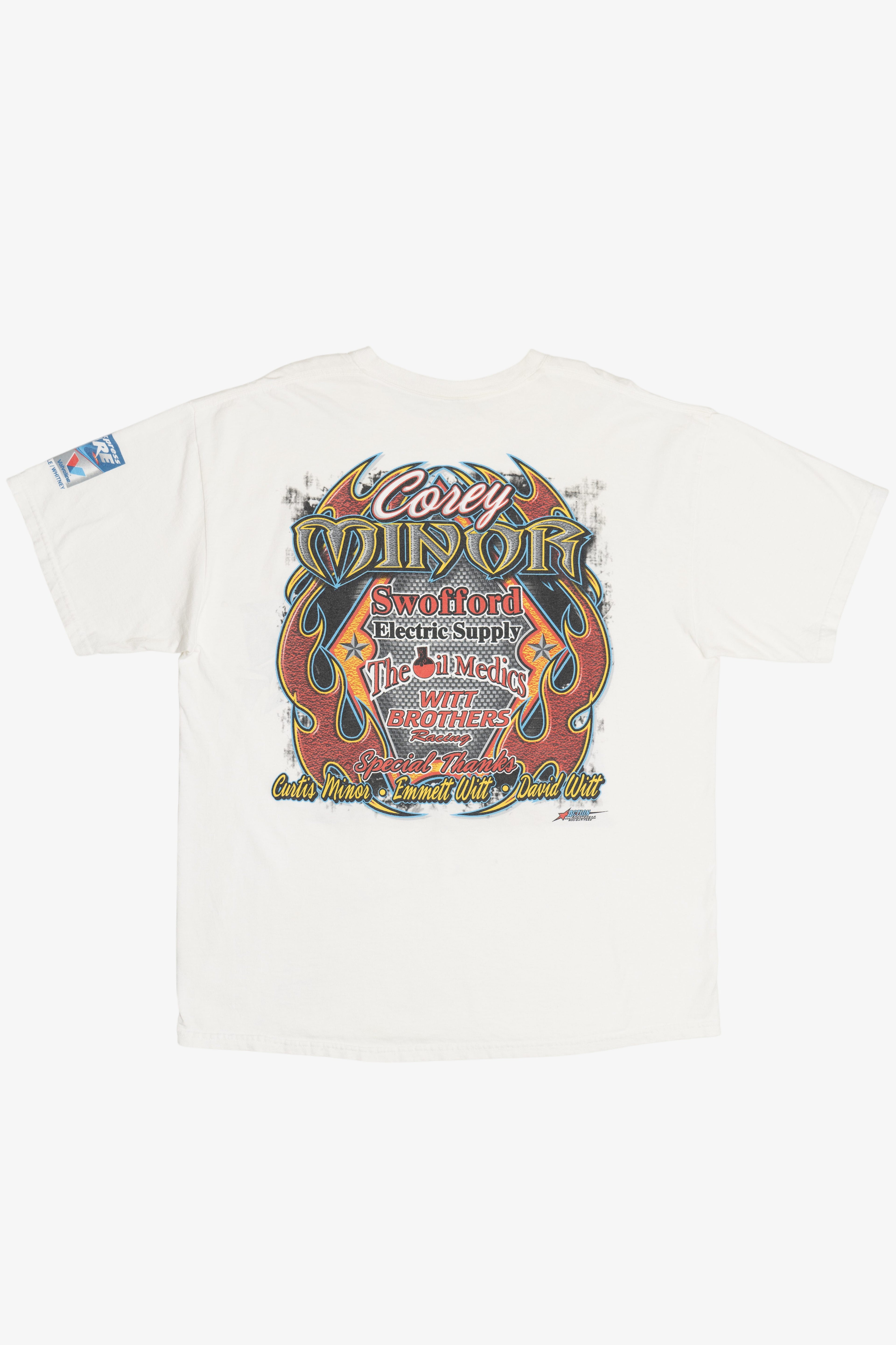 Corey Minor Racing Front/Back Print T-Shirt
