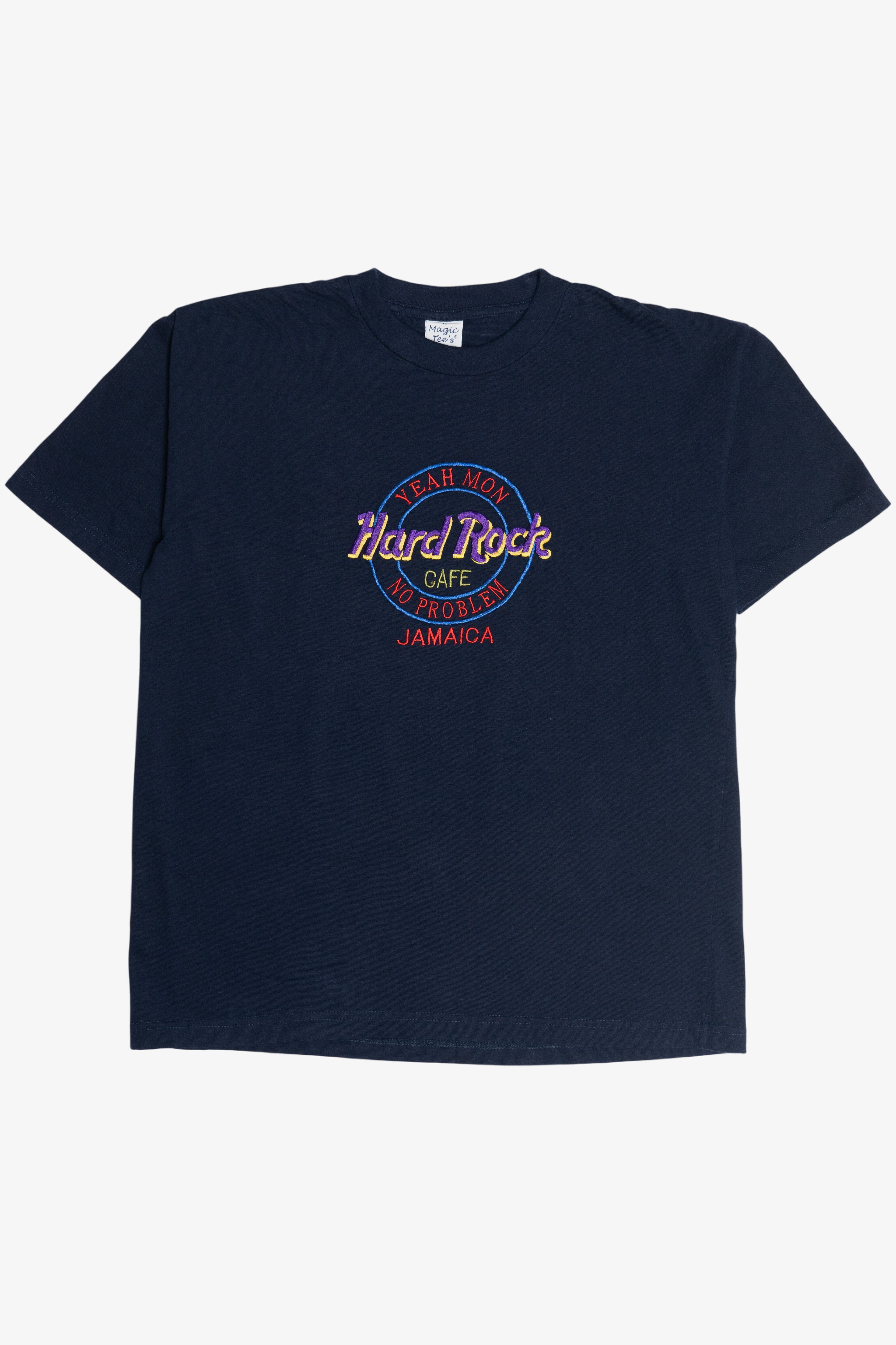 Vintage Hard Rock Cafe Jamaica "No Problem" Embroidered T-Shirt (1990s)
