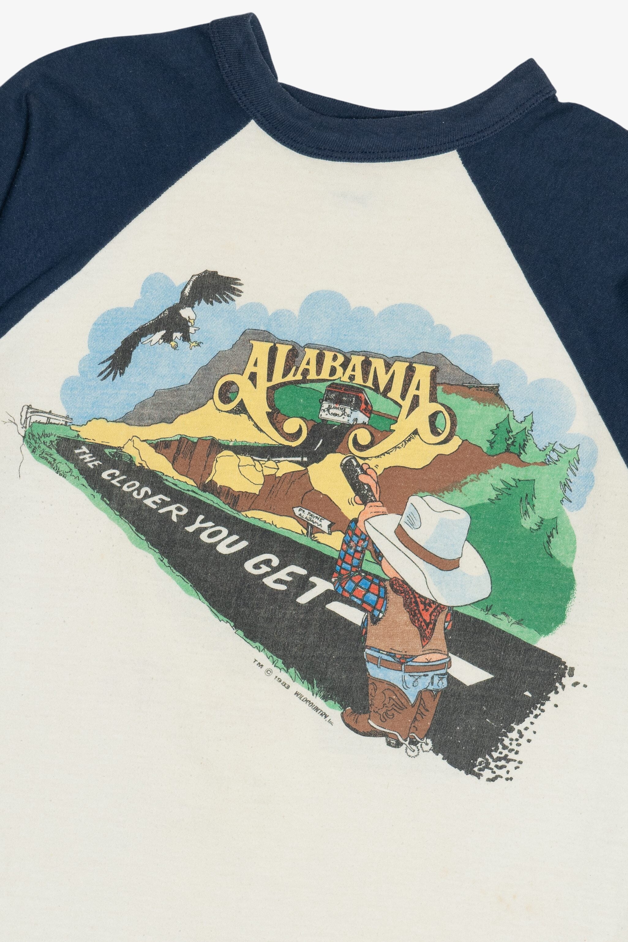 Vintage Alabama Band "The Closer You Get" Tour T-Shirt (1980s)