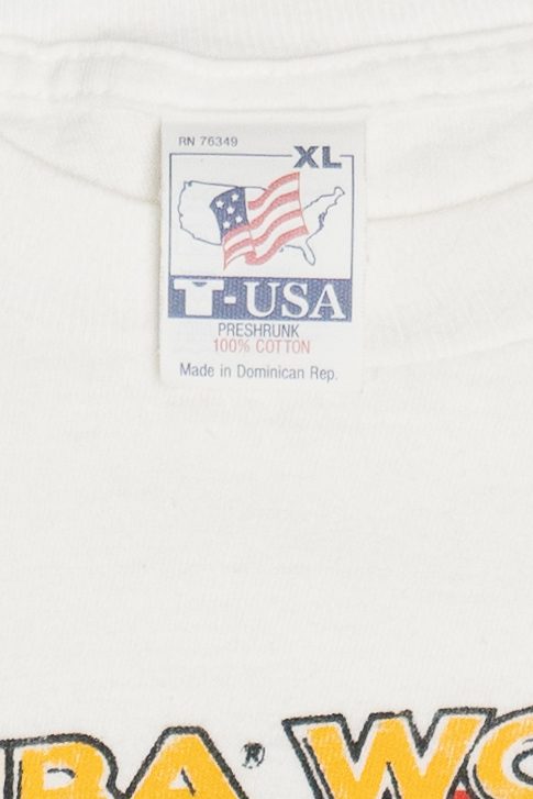 Vintage 1994 Houston Rockets Caricature "NBA World Champs" T-Shirt (1990s)