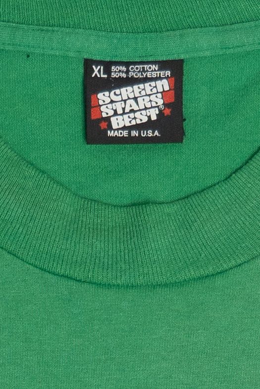 Vintage Jameson Whiskey "Keep The Spirit Irish" Four Leaf Clover Single Stitch T-Shirt (1990s)
