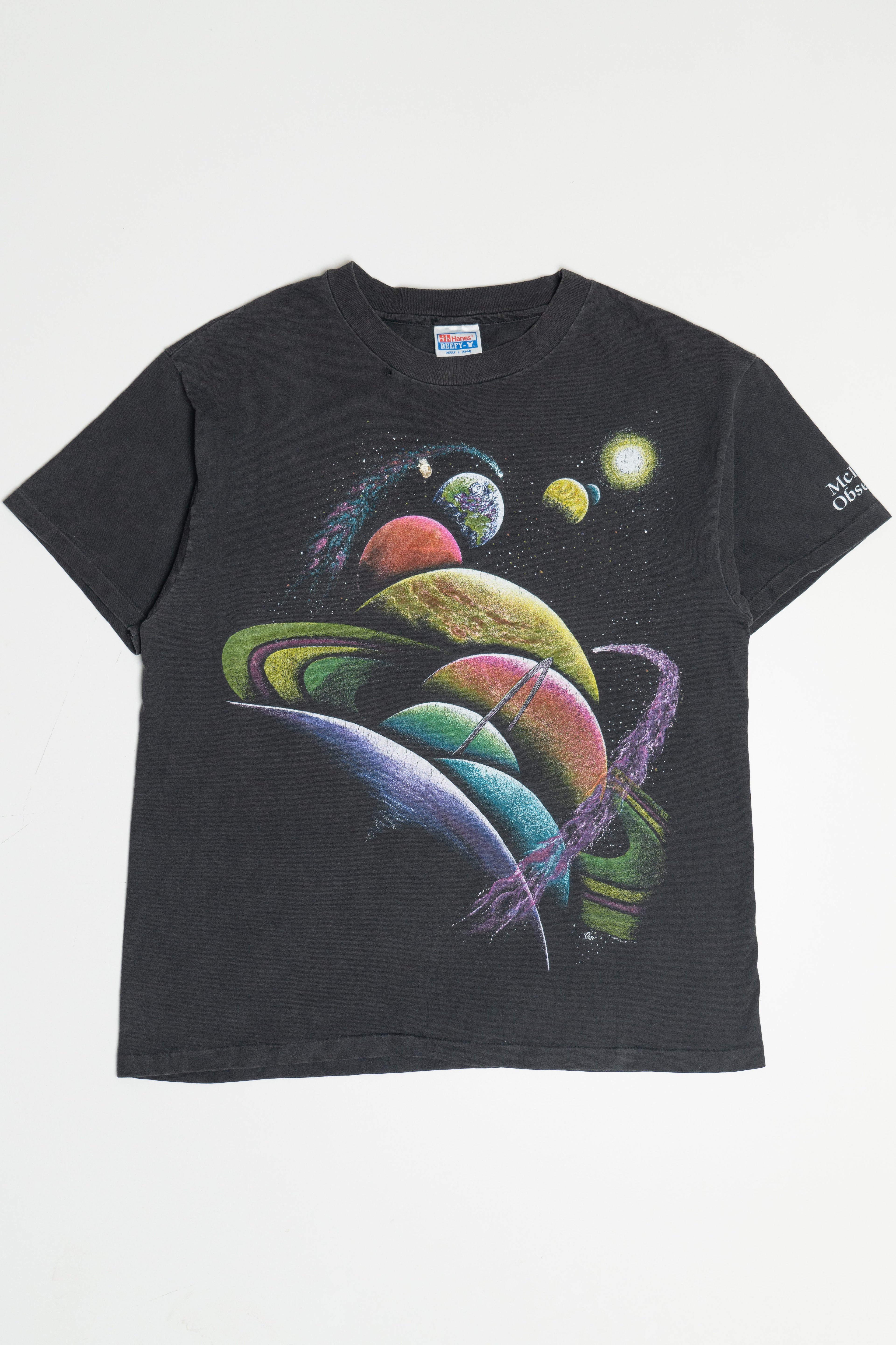 Vintage "McDonald Observatory" Planets Single Stitch T-Shirt (1990s)