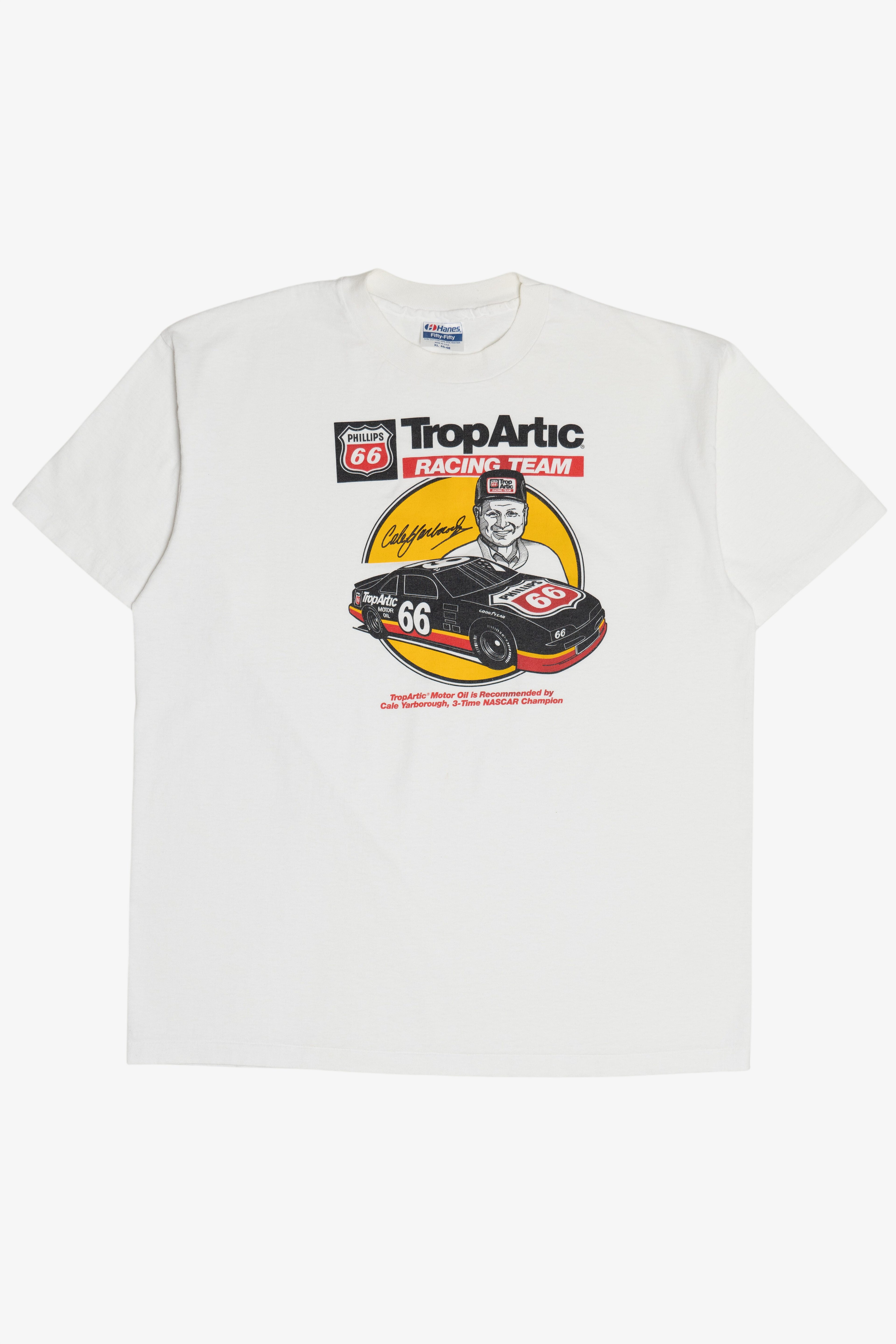 Vintage "TropArctic Racing Team" Carl Yarborough #66 Single Stitch T-Shirt (1990s)
