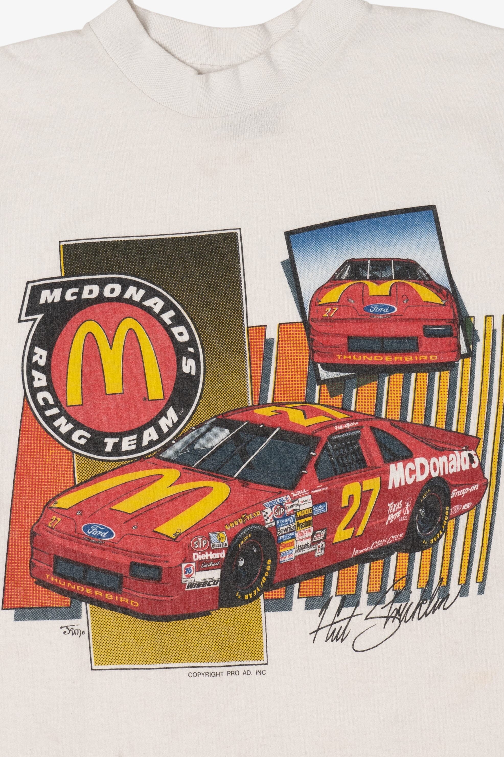 Vintage McDonald's Racing Team Car #27 Single Stitch T-Shirt (1990s)