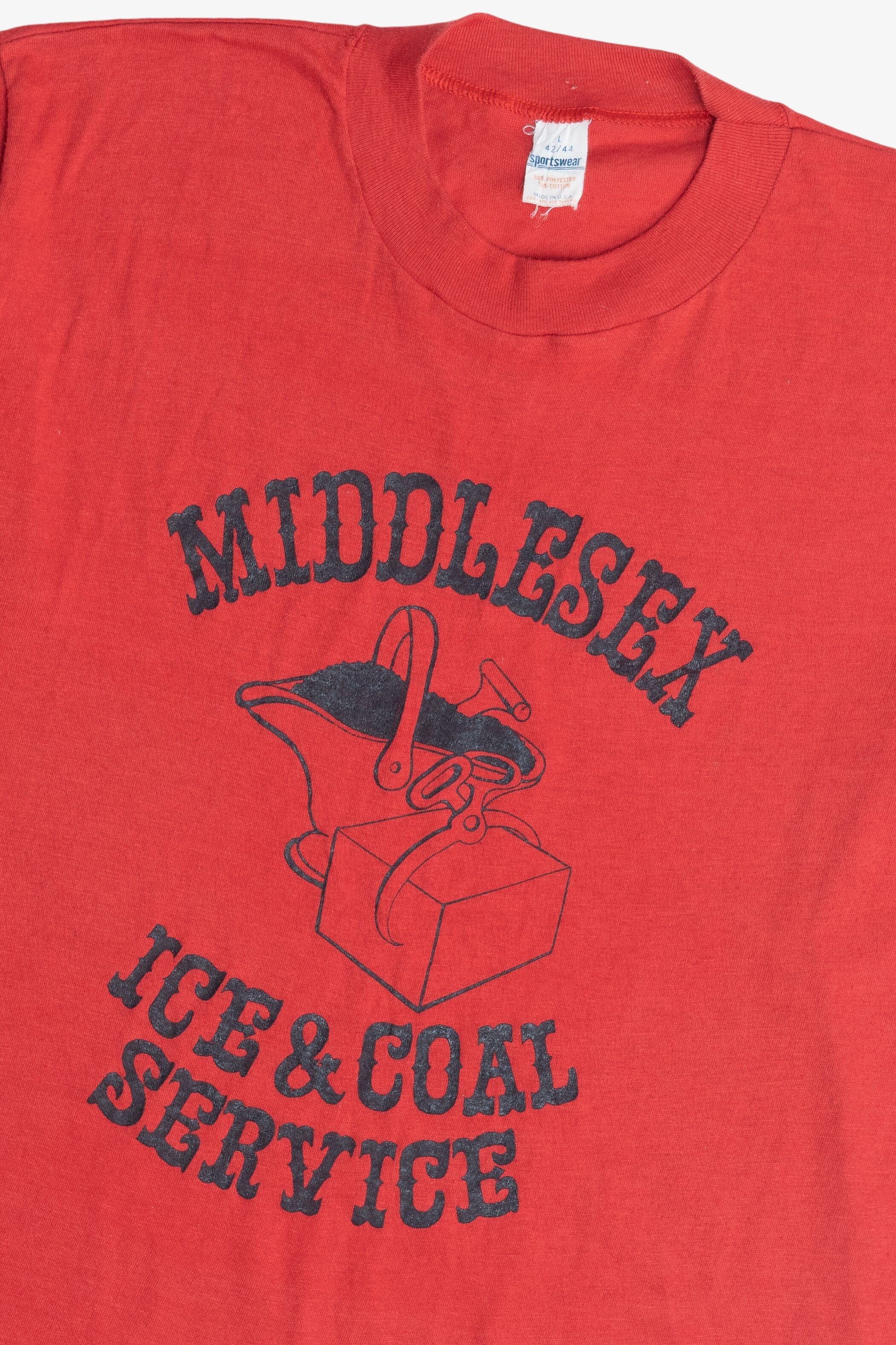 Vintage "Middlesex Ice & Coal Services" Single Stitch T-Shirt (1980s)
