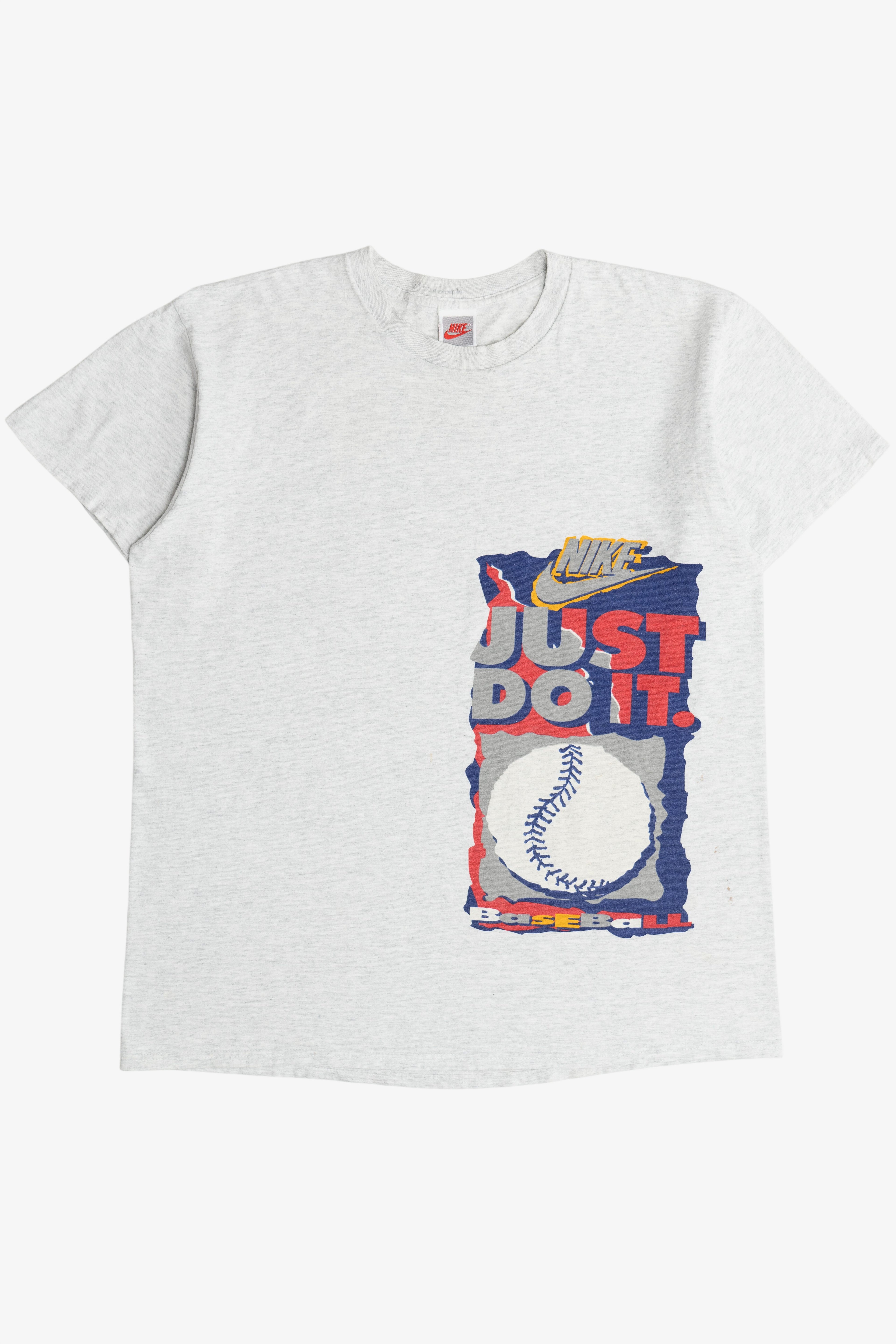 Vintage Nike Baseball "Just Do It" Double Sided Print Single Stitch T-Shirt