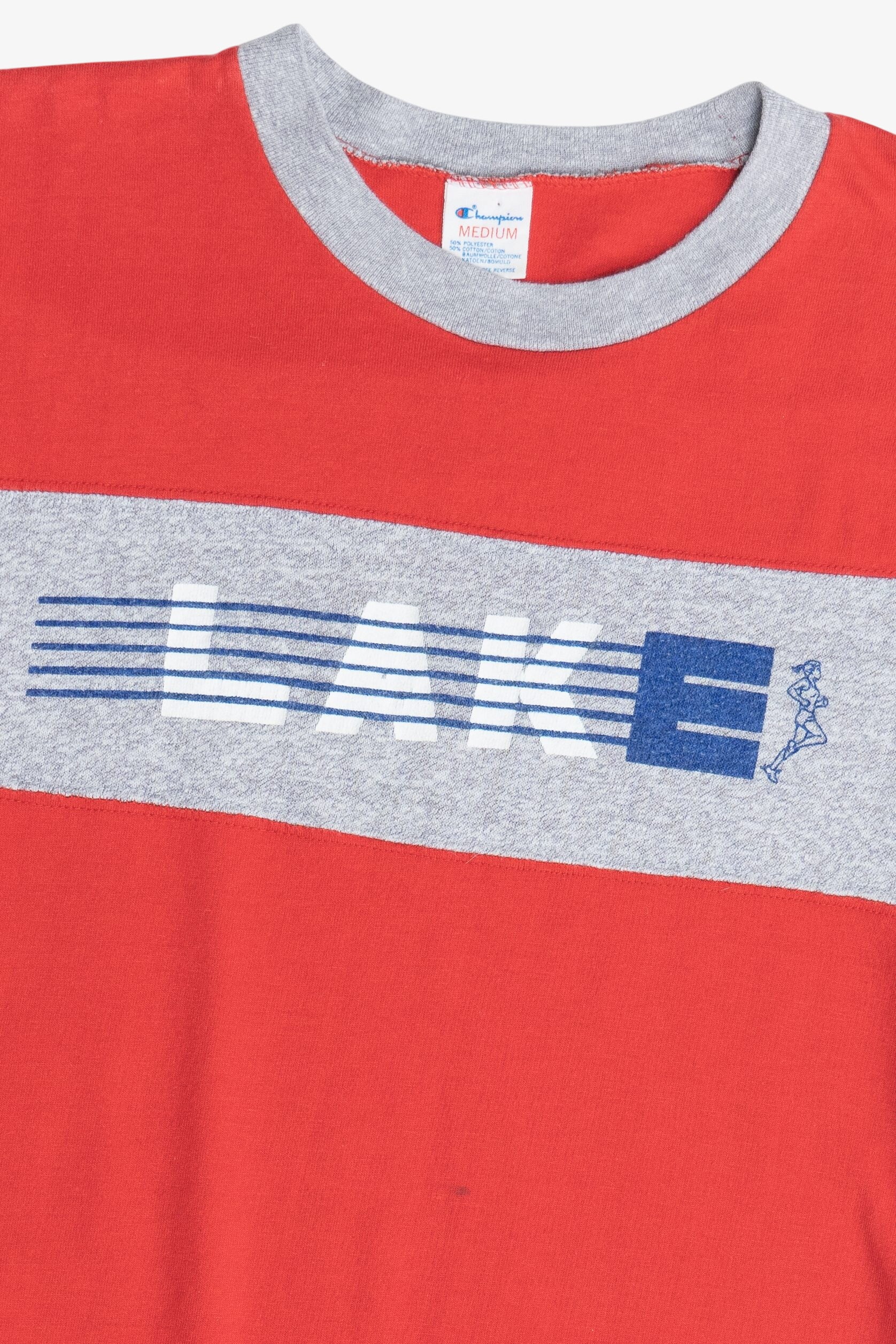 Vintage "Lake" Running Champion Ringer T-Shirt (1980s)