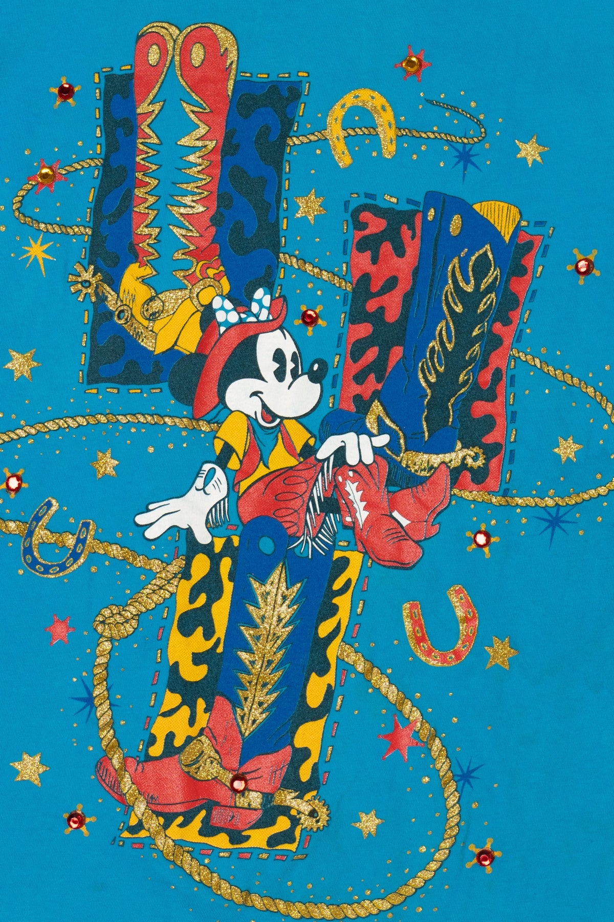 Vintage Minnie Mouse Cowboy Single Stitch T-Shirt (1990s)