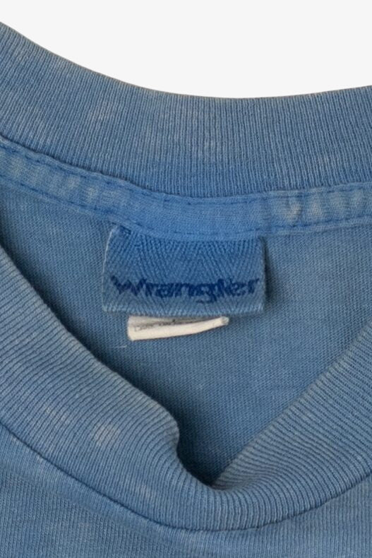 Vintage Brushpopper Wrangler Acid Wash Single StitchT-Shirt (1990s)