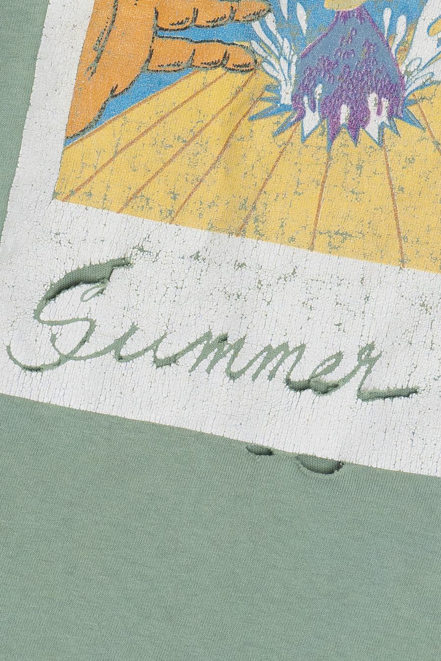 Vintage Distressed Phish "Summer '95" Tour T-Shirt Jim Pollock Illustration T-Shirt (1990s)
