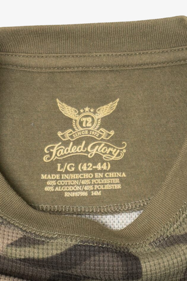 Camouflage Faded Glory Long Sleeve T-Shirt