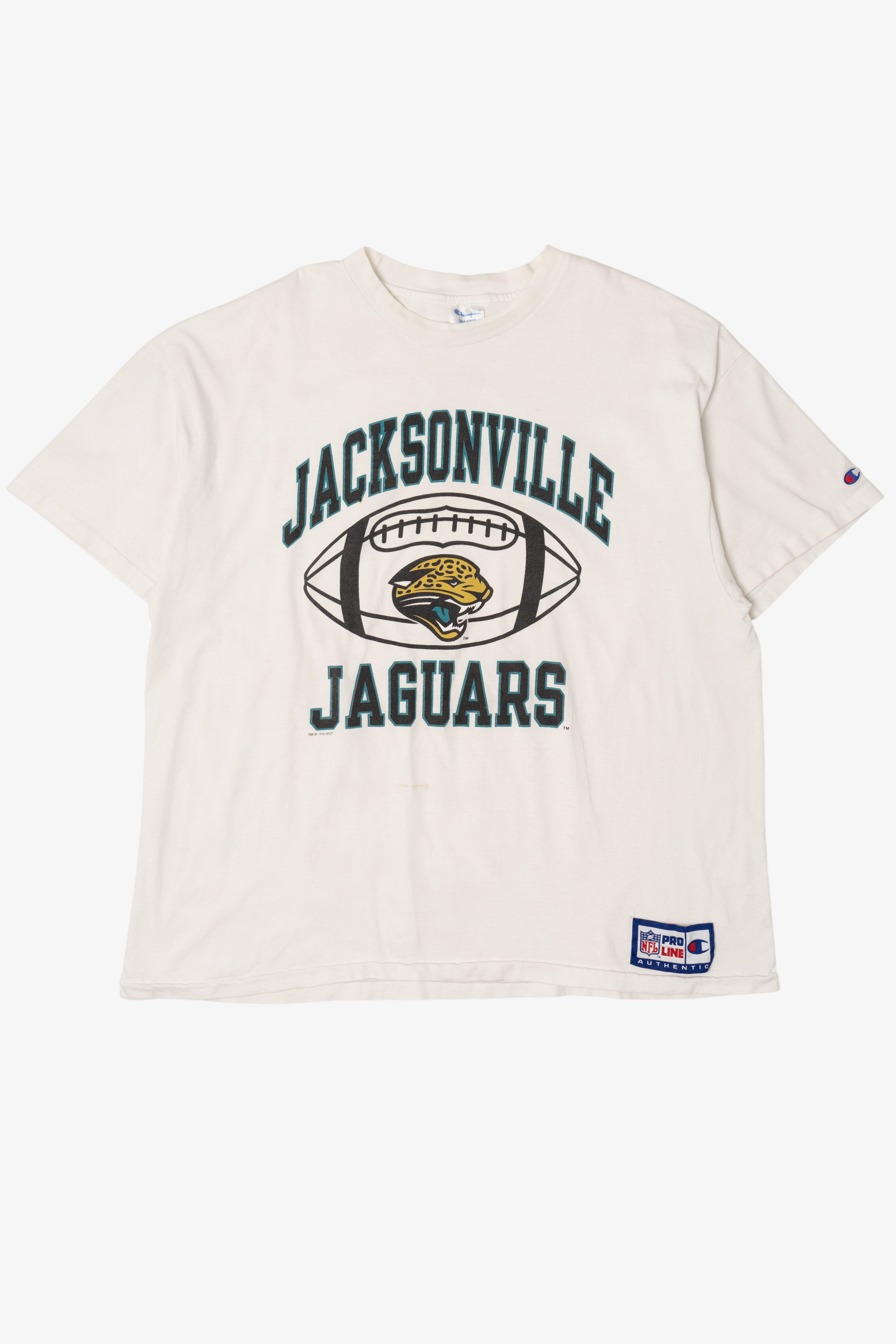 Vintage Jacksonville Jaguars NFL Proline Champion Single Stitch T-Shirt (1990s)