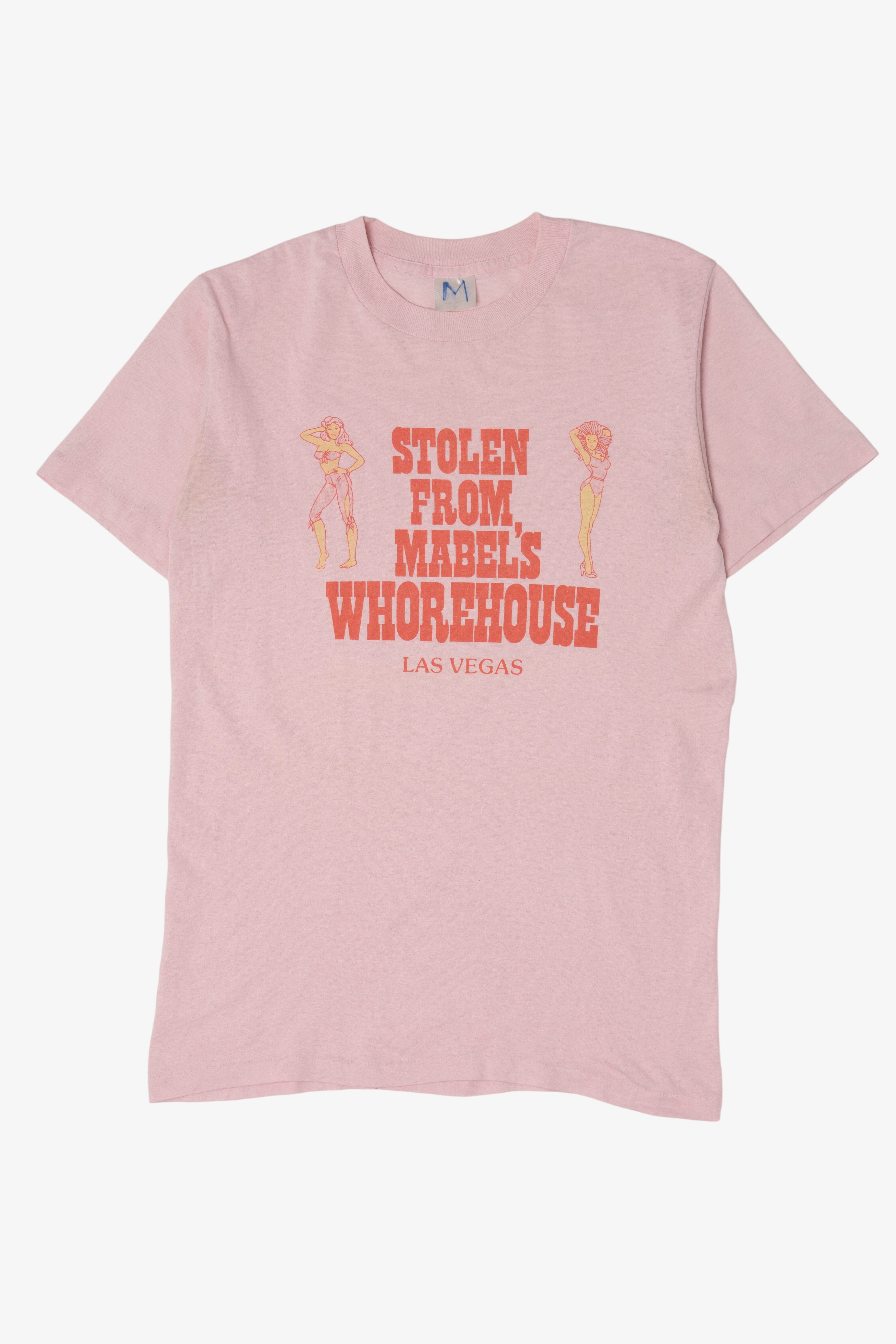 Vintage "Stolen From Mabel's Whorehouse" Las Vegas Single Stitch T-Shirt (1980s)