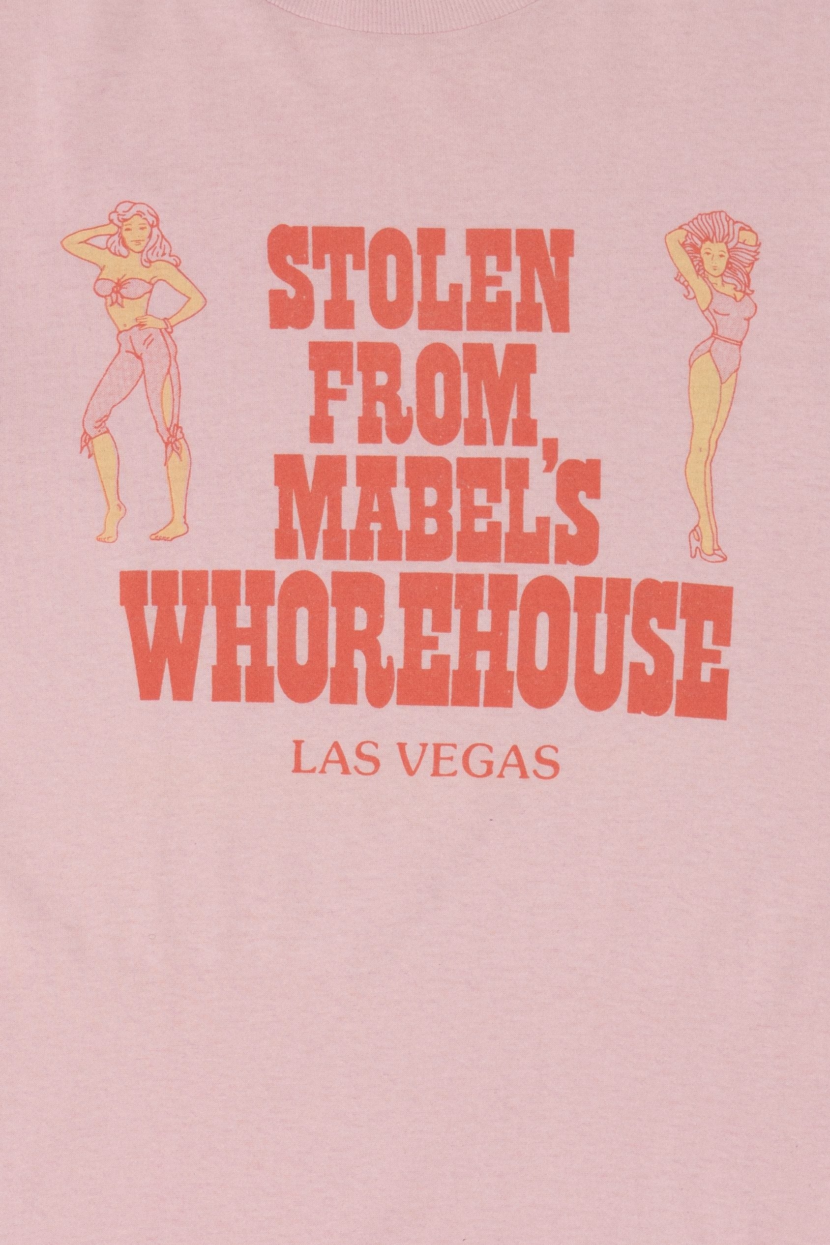 Vintage "Stolen From Mabel's Whorehouse" Las Vegas Single Stitch T-Shirt (1980s)