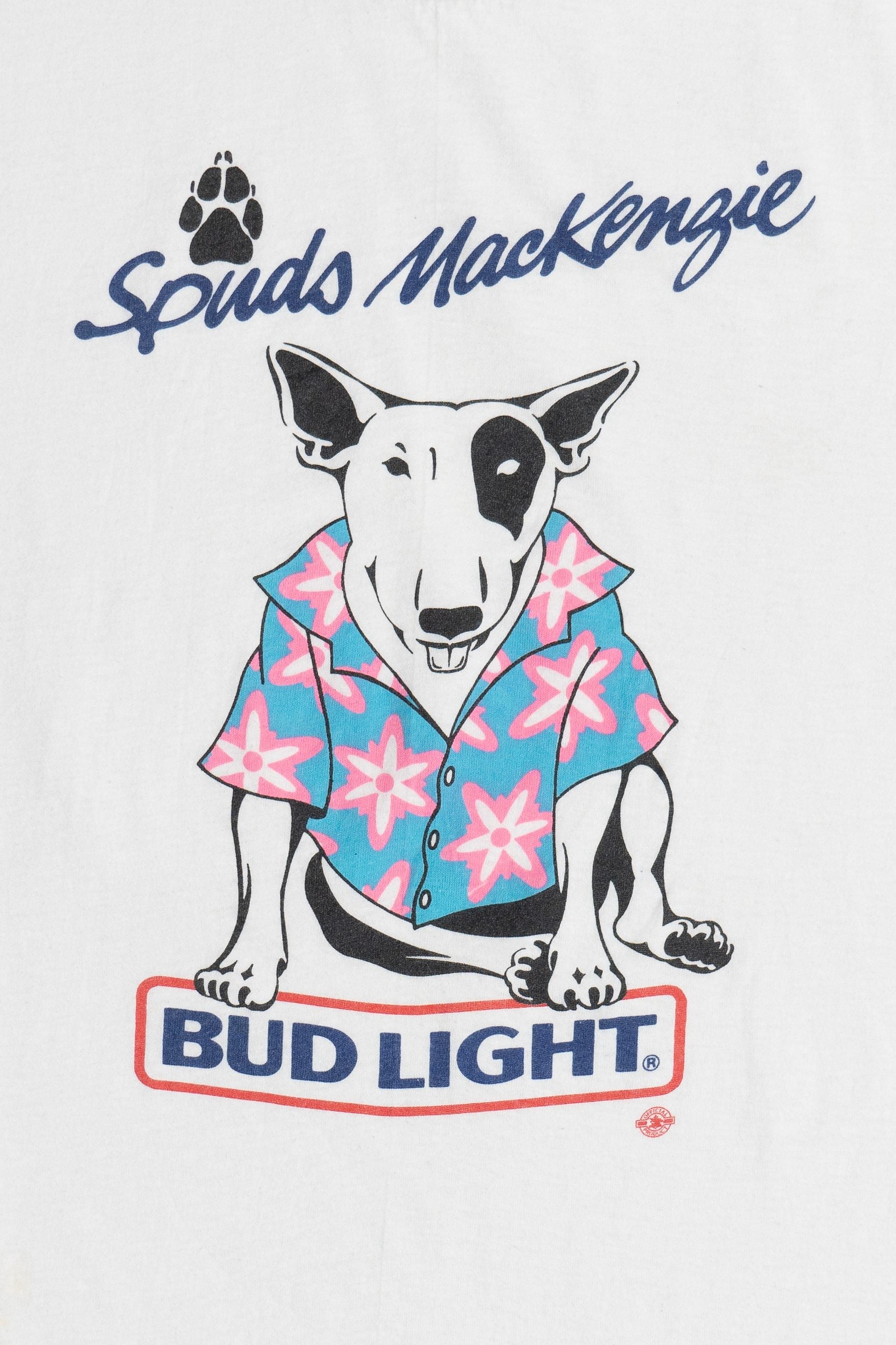 Vintage "Spuds Mackenzie" Bud Light Mascot Screen Stars T-Shirt (1980s)