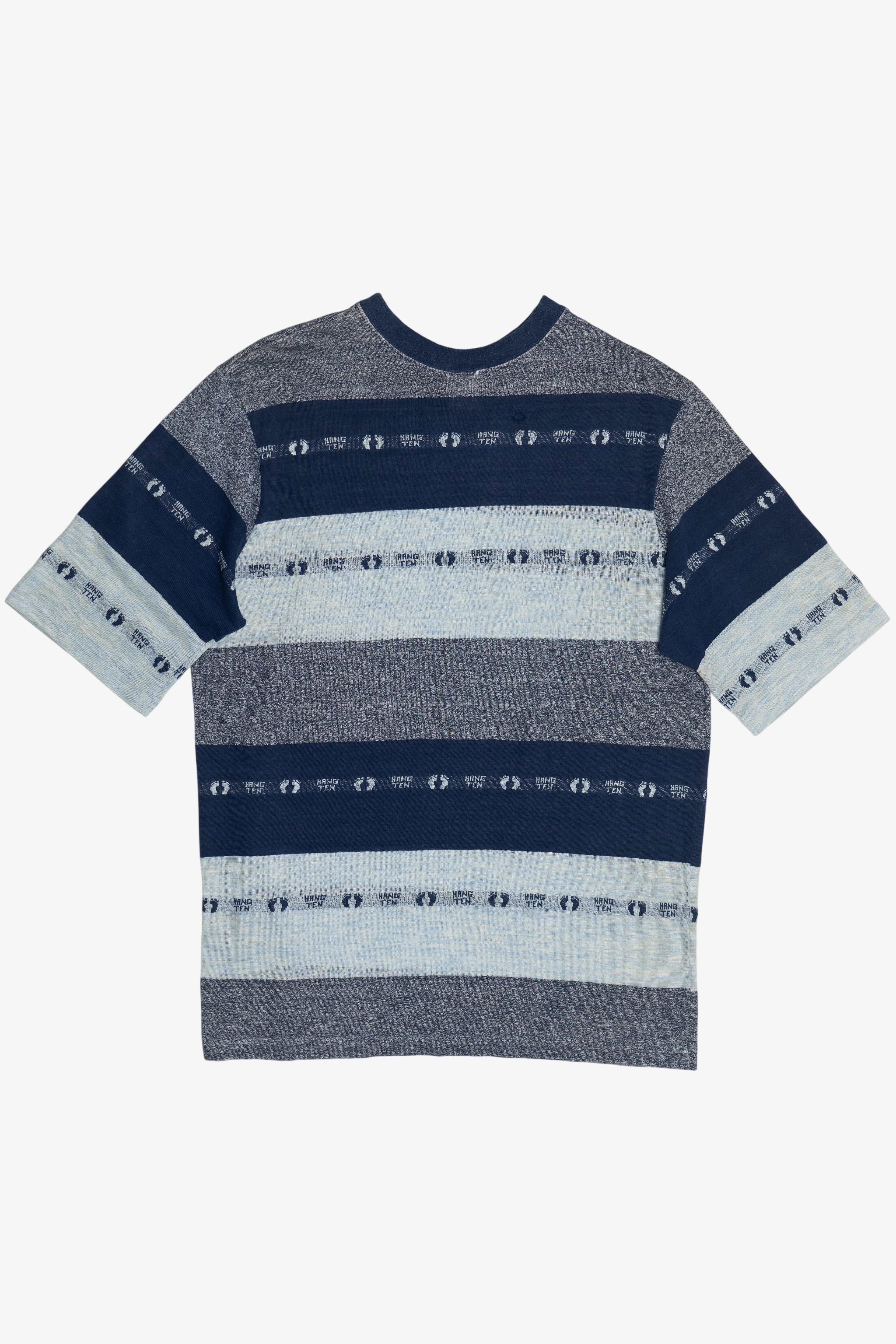 Vintage Hang Ten Surf Skate Paper Thin Striped T-Shirt (1970s)