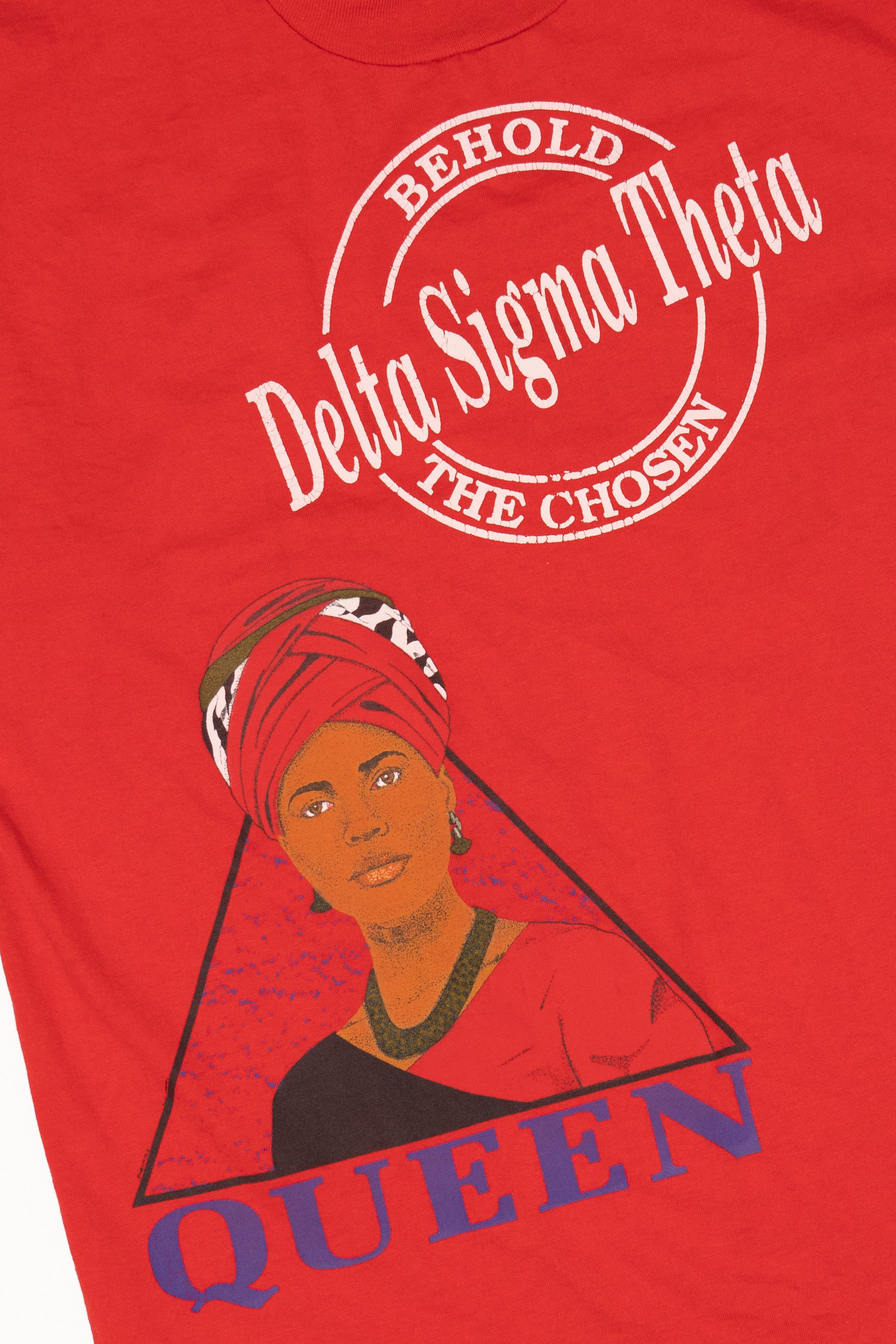 Vintage Behold Delta Sigma Theta The Chosen Queen Single Stitch T-Shirt (1990s)