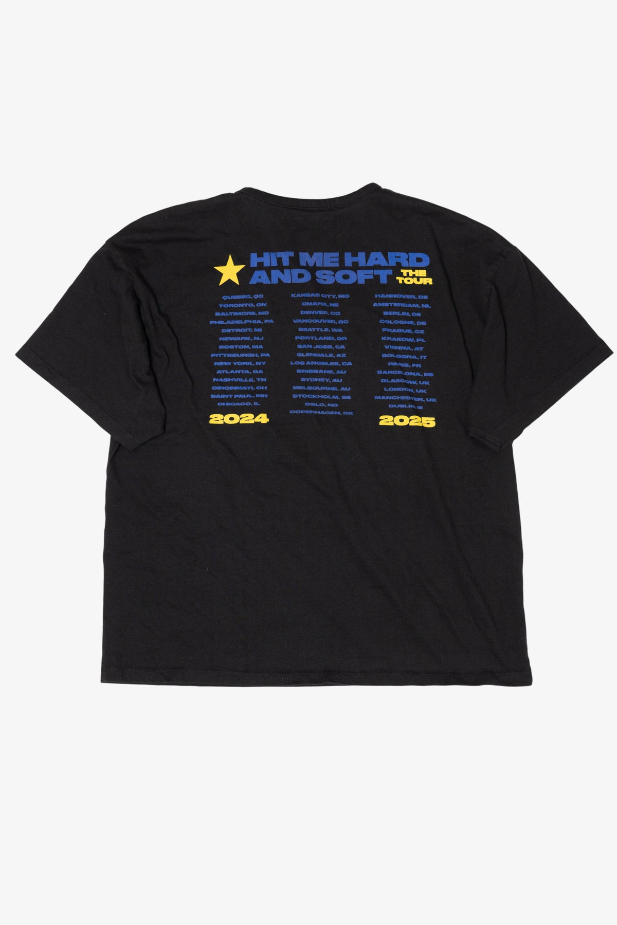 Billie Eilish "Hit Me Hard And Soft" Tour T-Shirt (2020s)