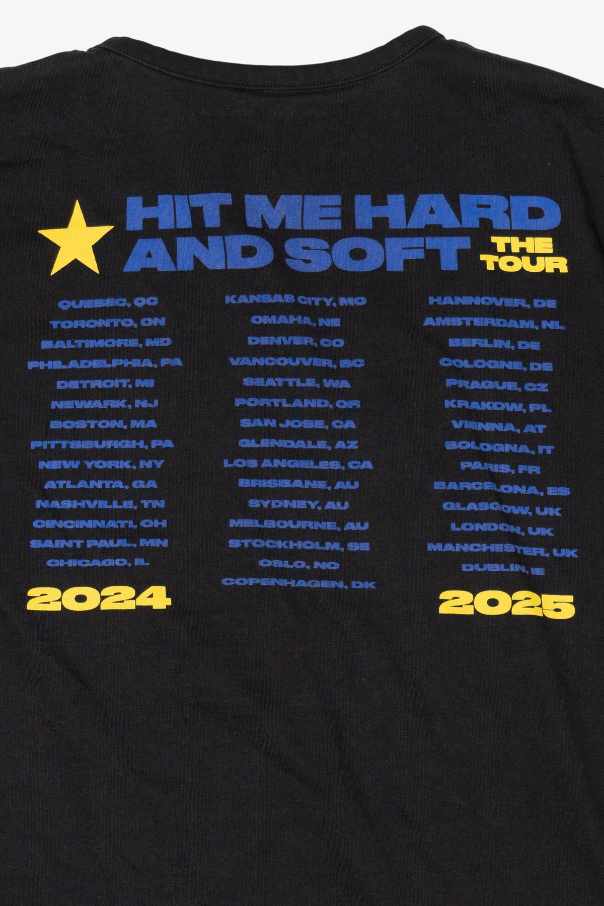 Billie Eilish "Hit Me Hard And Soft" Tour T-Shirt (2020s)