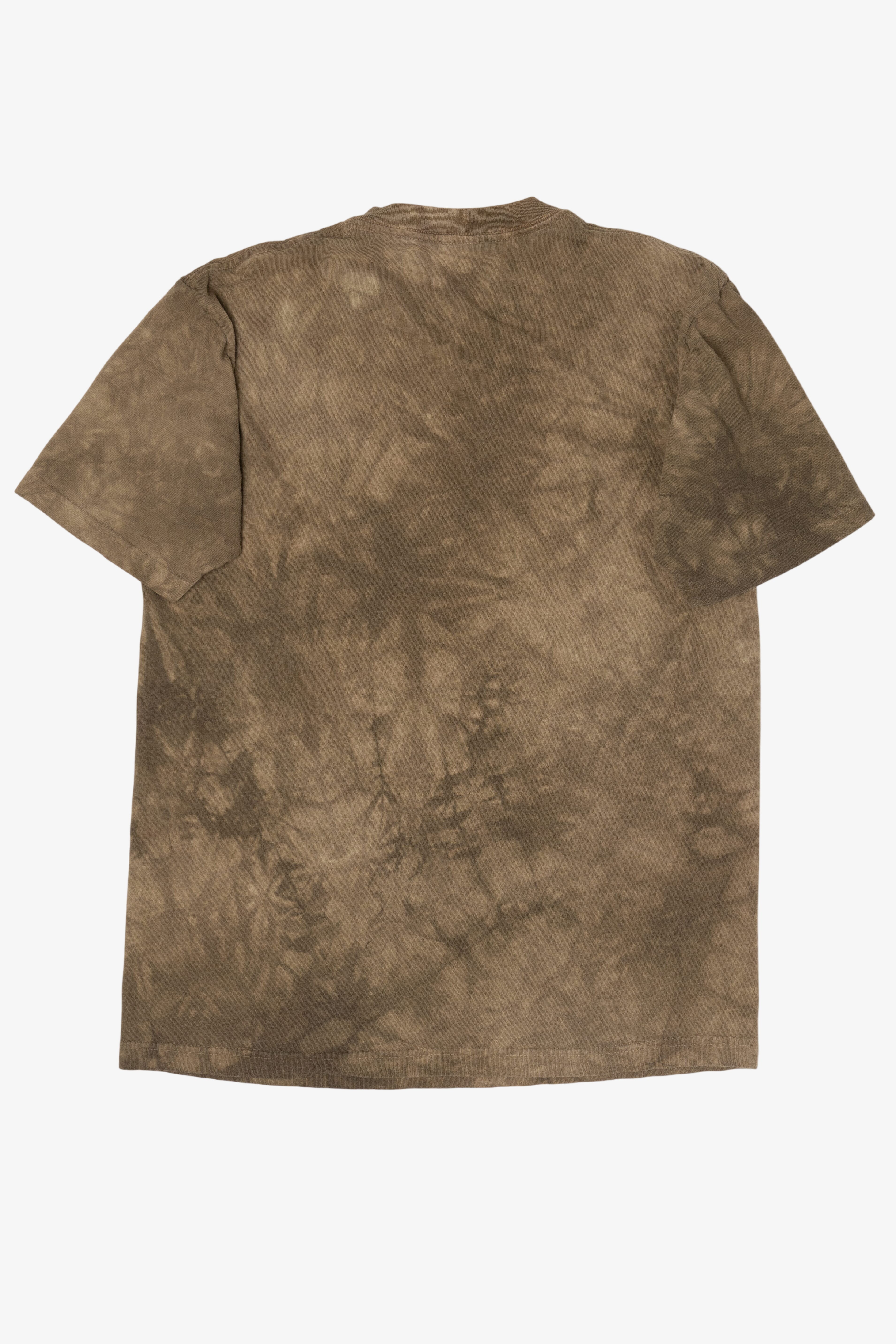 The Mountain Native American With Wolves Tie Dye T-Shirt (2010s)