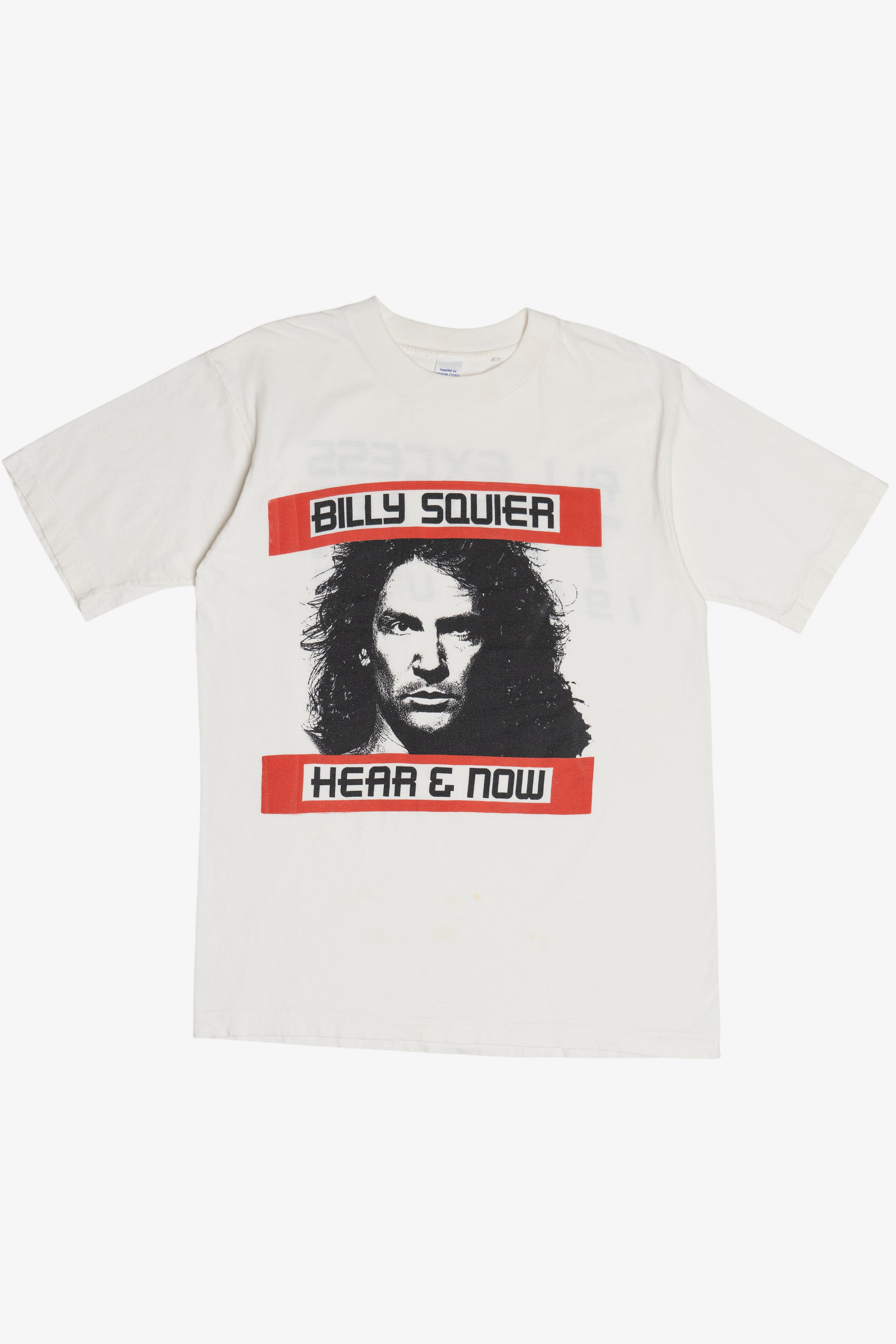 Vintage Billy Squier "Hear & Now" "All Excess Tour 1989 USA" Single Stitch T-Shirt (1980s)