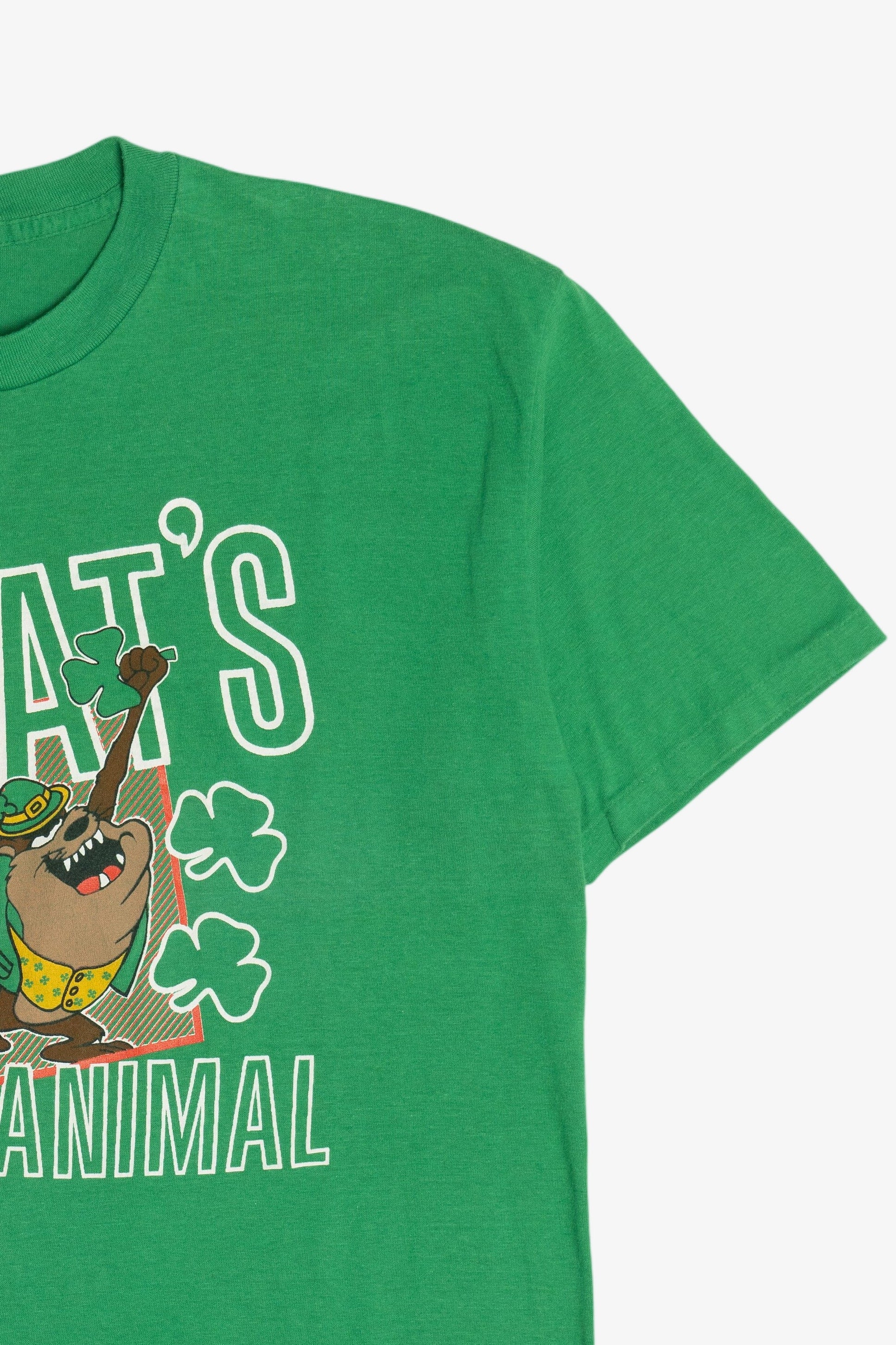 Vintage Taz "St. Pat's Party Animal" Looney Tunes Single Stitch T-Shirt (1990s)