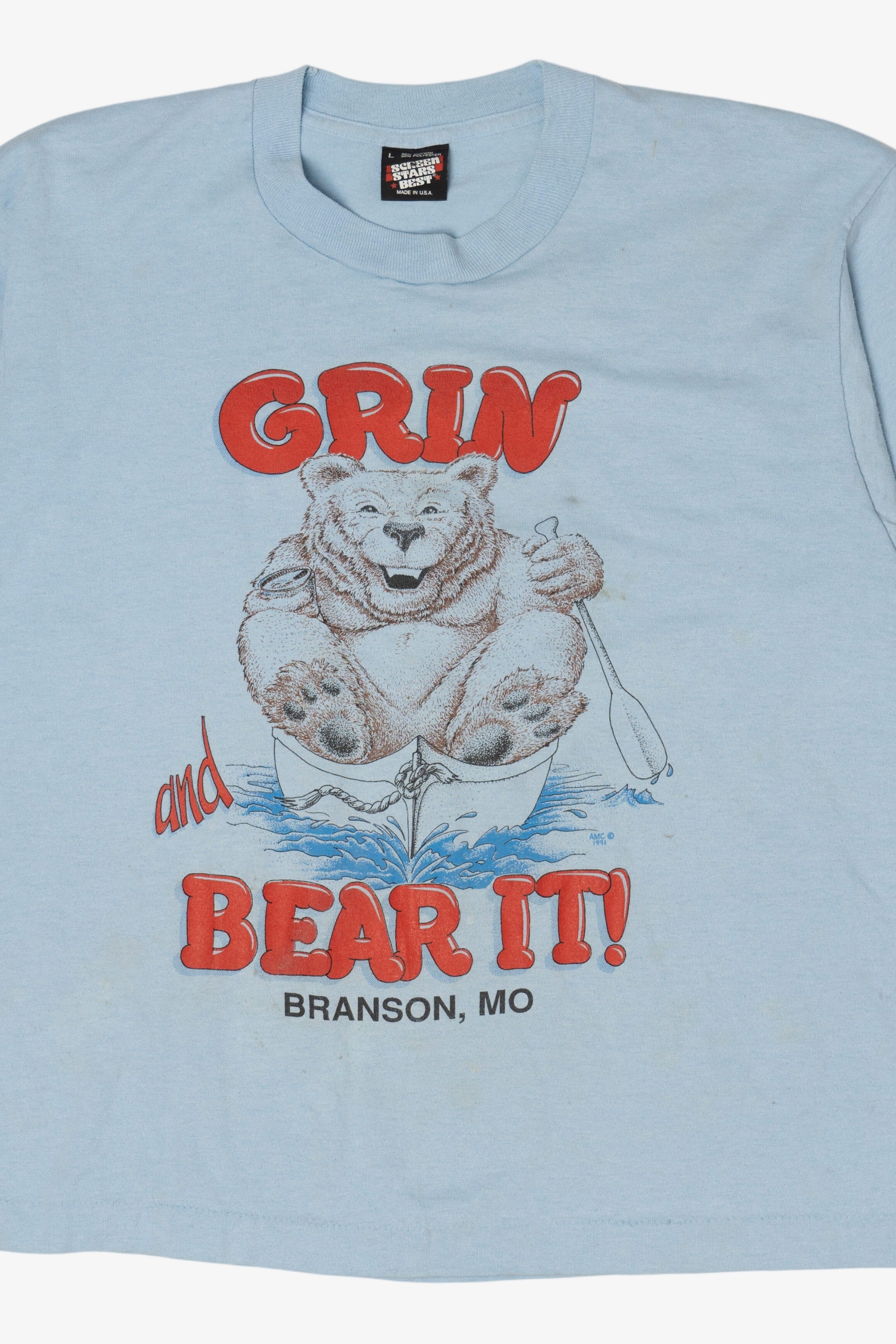 Vintage "Grin And Bear It" Branson, MO Single Stitch T-Shirt (1990s)