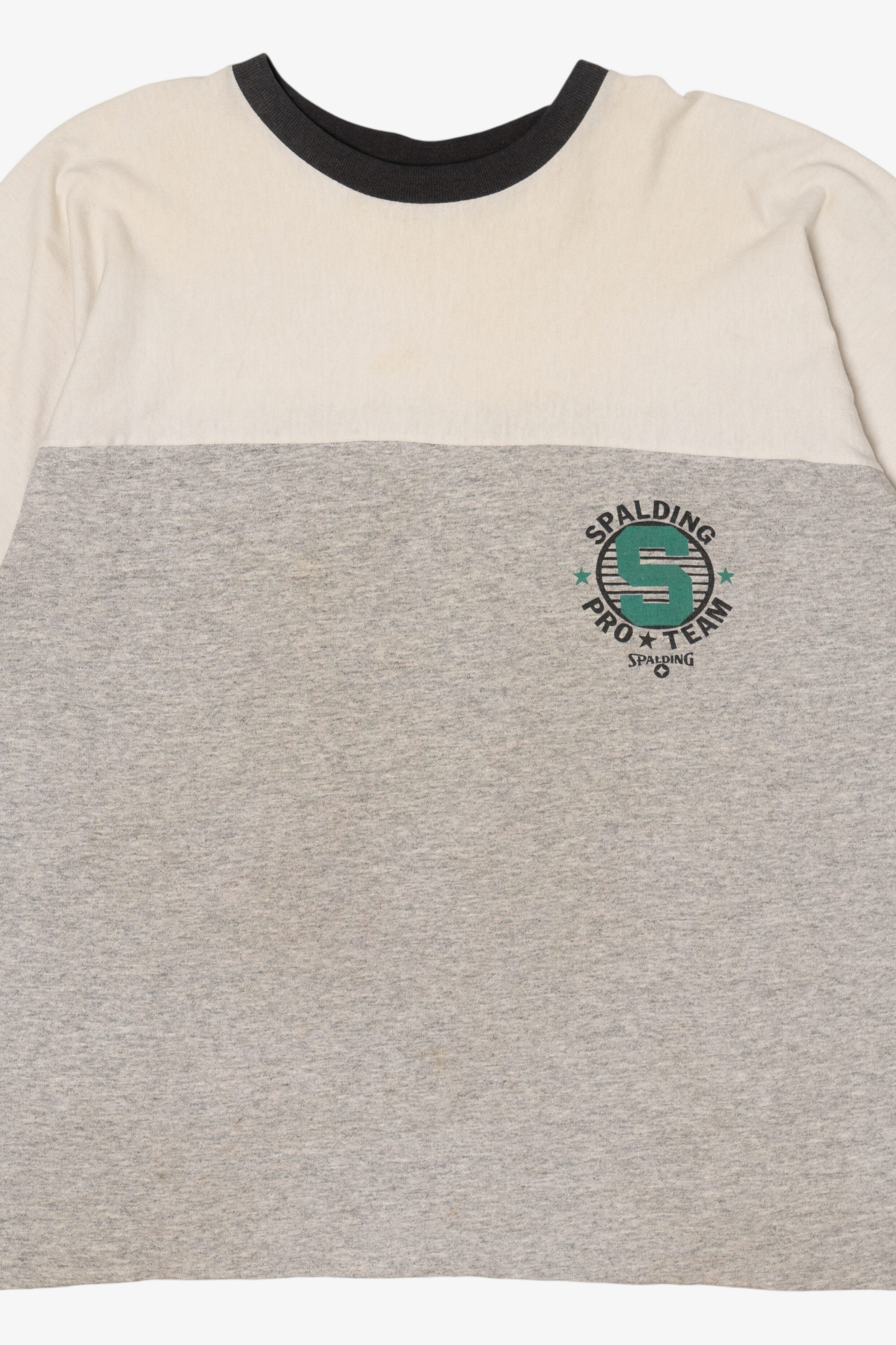 Vintage Gray Spalding Pro Team Single Stitch T-Shirt (1990s)