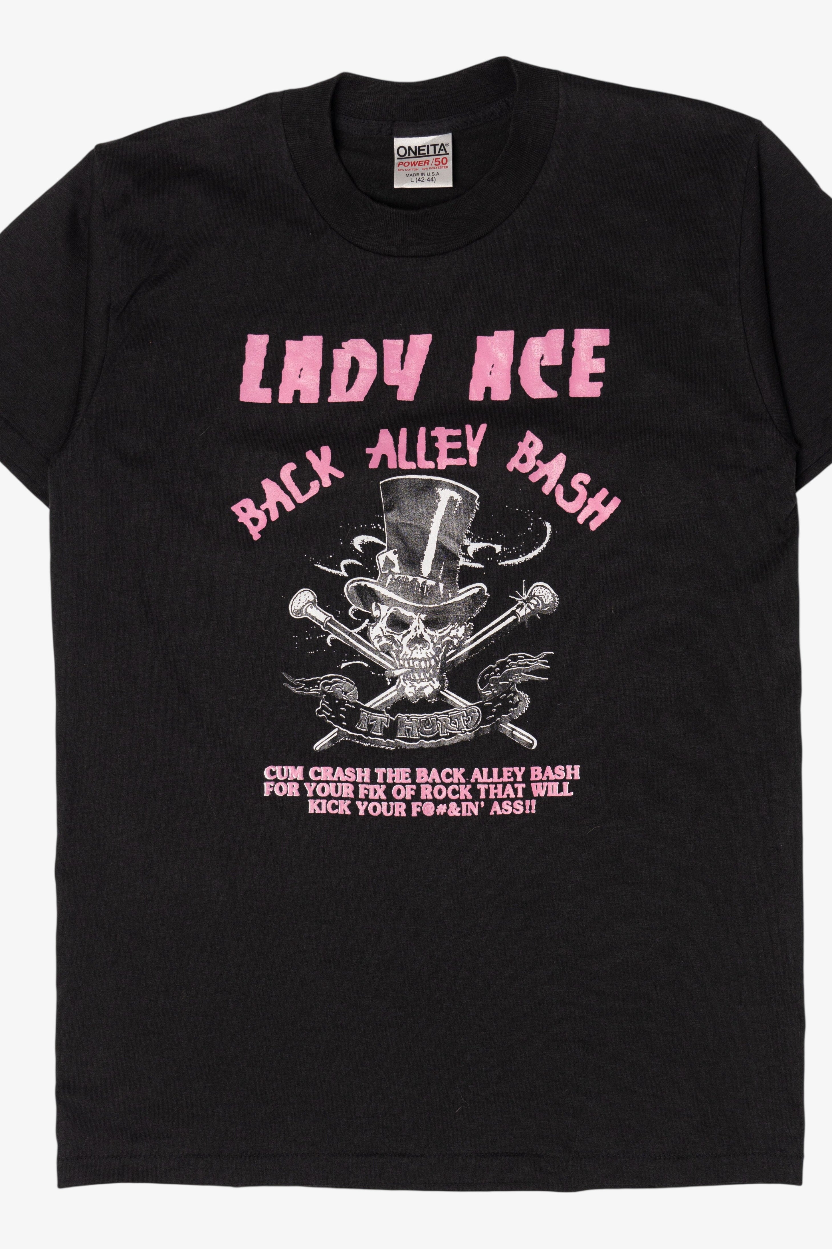Vintage Lady Ace Back Alley Bash Single Stitch T-Shirt (1990s)