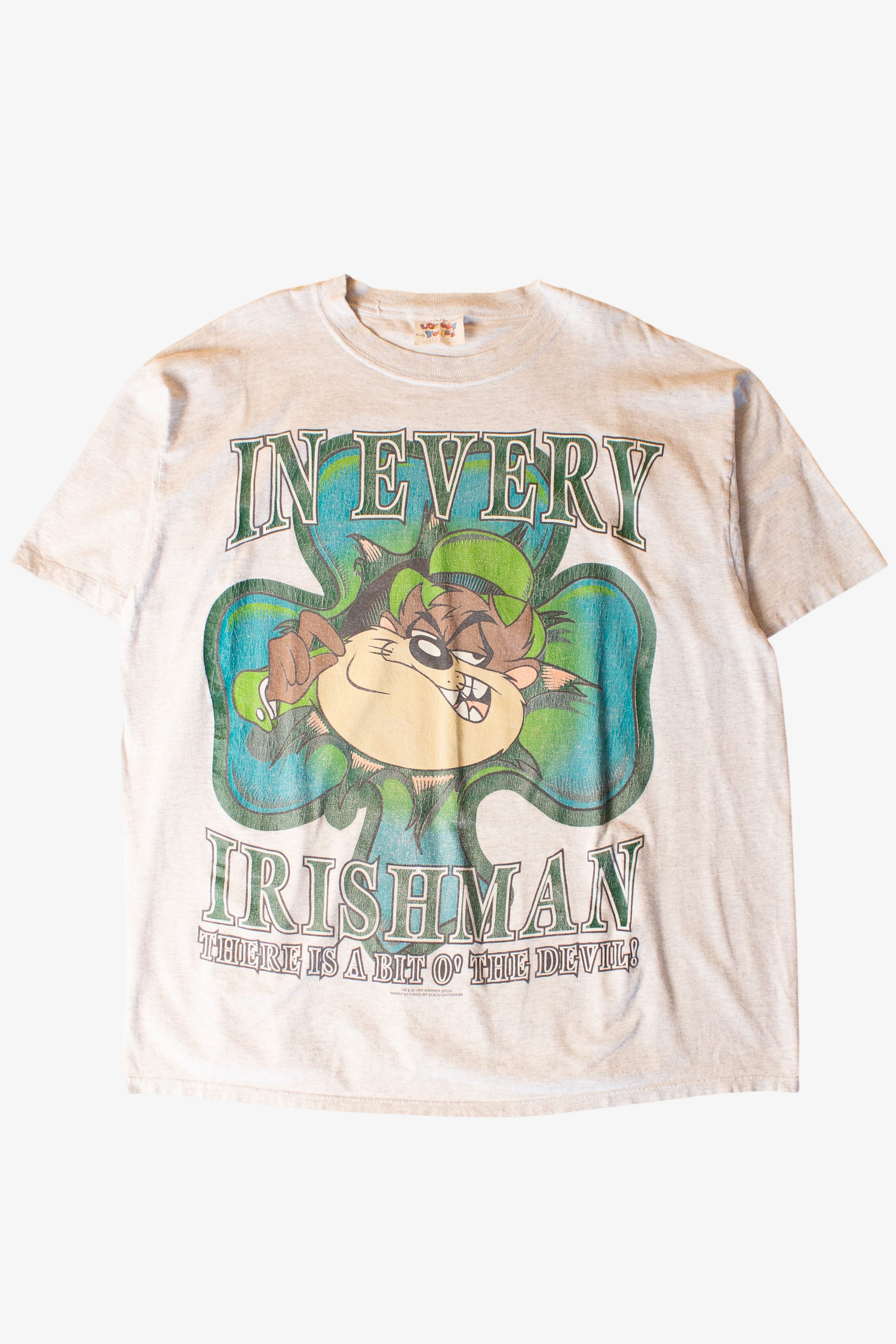 Vintage "In Every Irishman" Taz T-Shirt (1990s)
