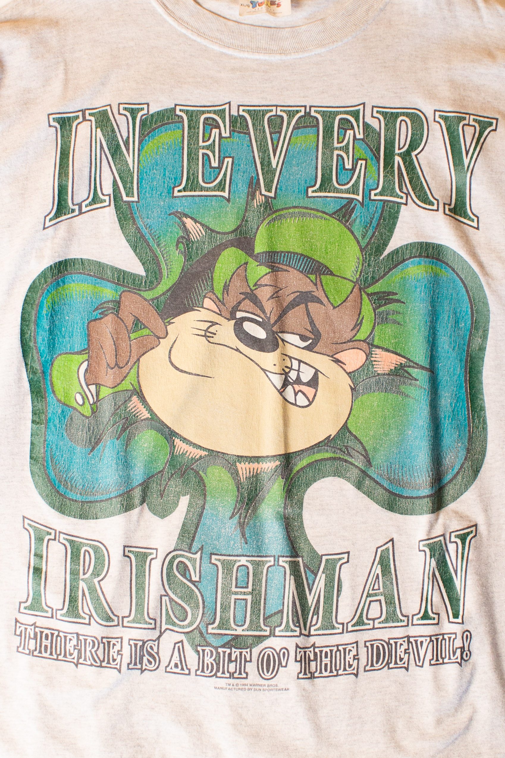 Vintage "In Every Irishman" Taz T-Shirt (1990s)