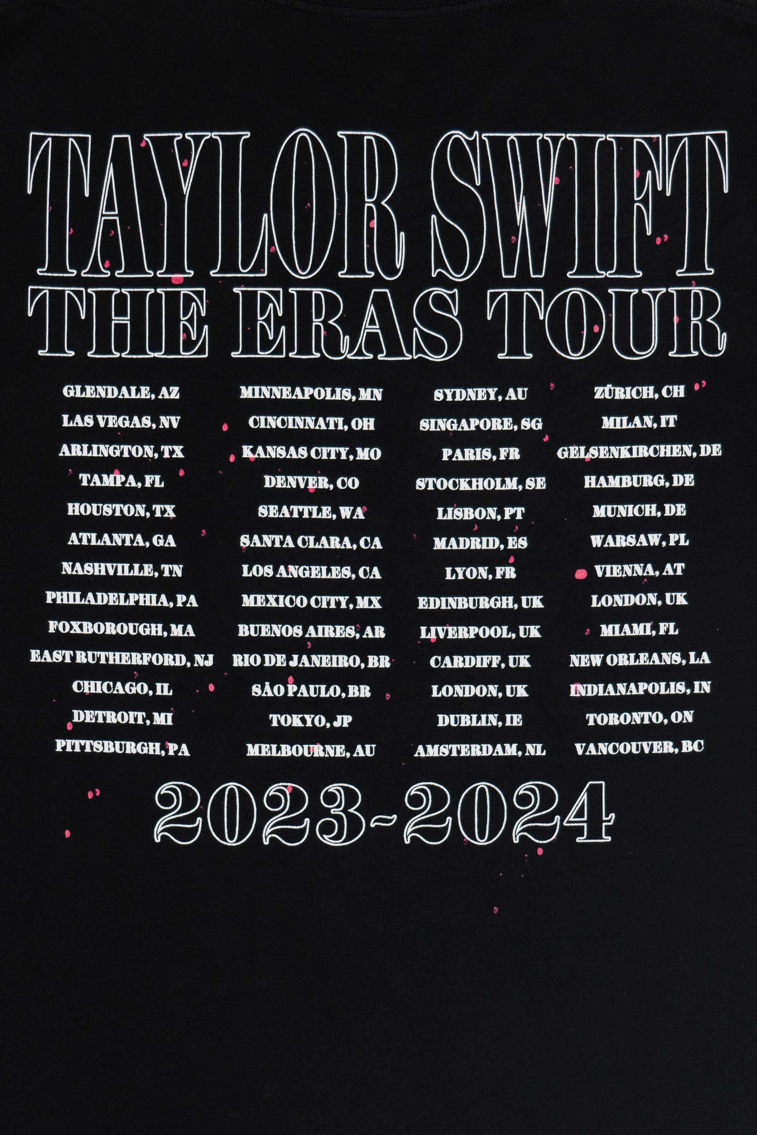 Taylor Swift Eras Tour 1989 Taylor's Version Live Double Sided T-Shirt (2020s)
