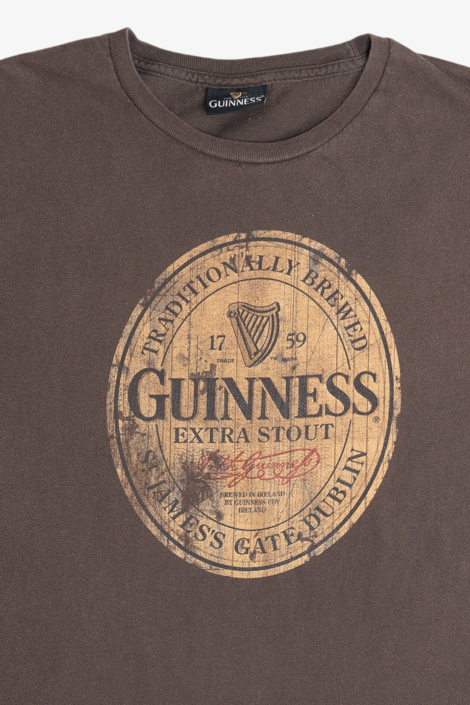 Guinness Extra Stout Beer Logo T-Shirt (2010s)