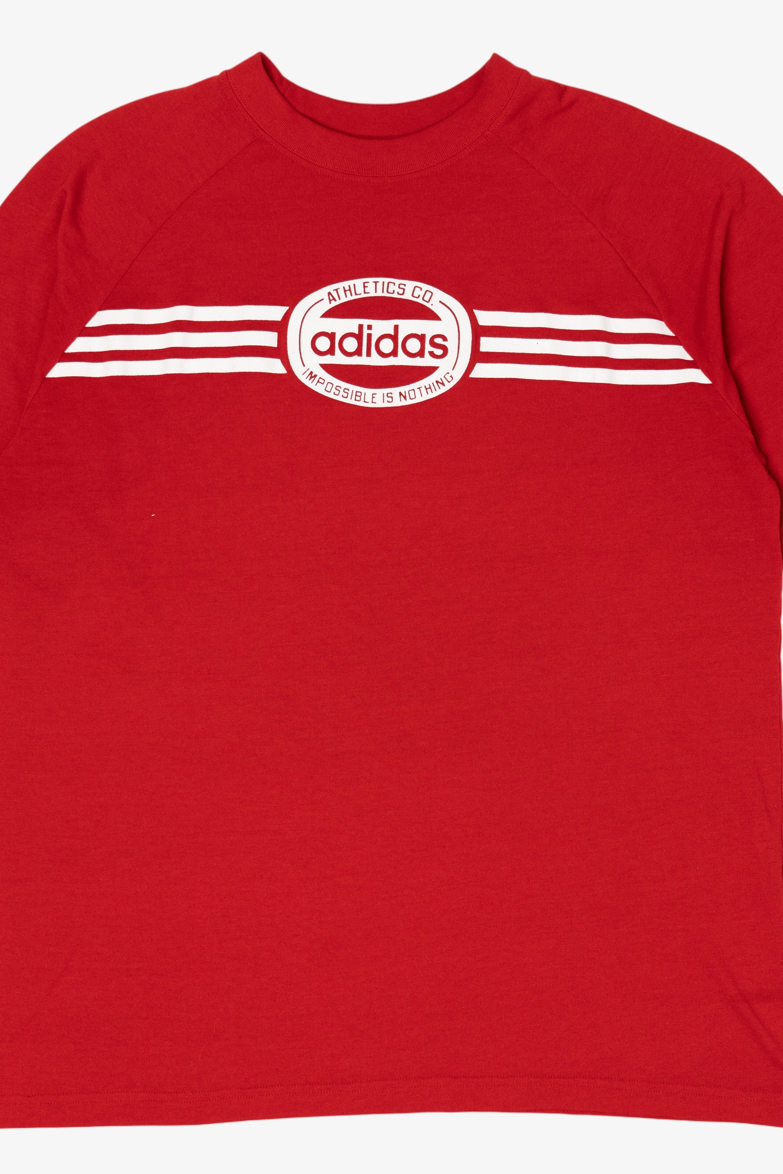 Red Adidas Athletic T-Shirt (2010s)