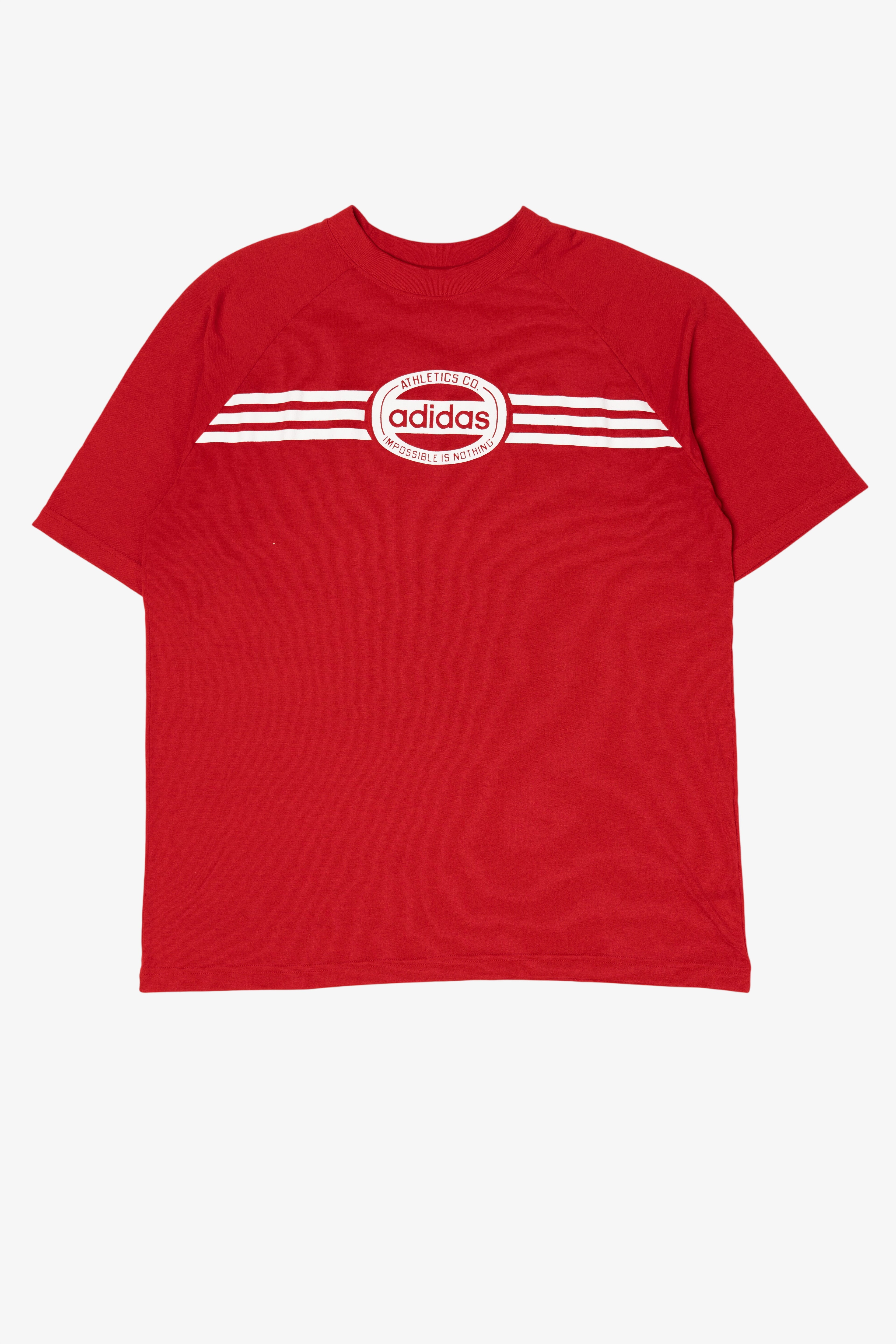 Red Adidas Athletic T-Shirt (2010s)