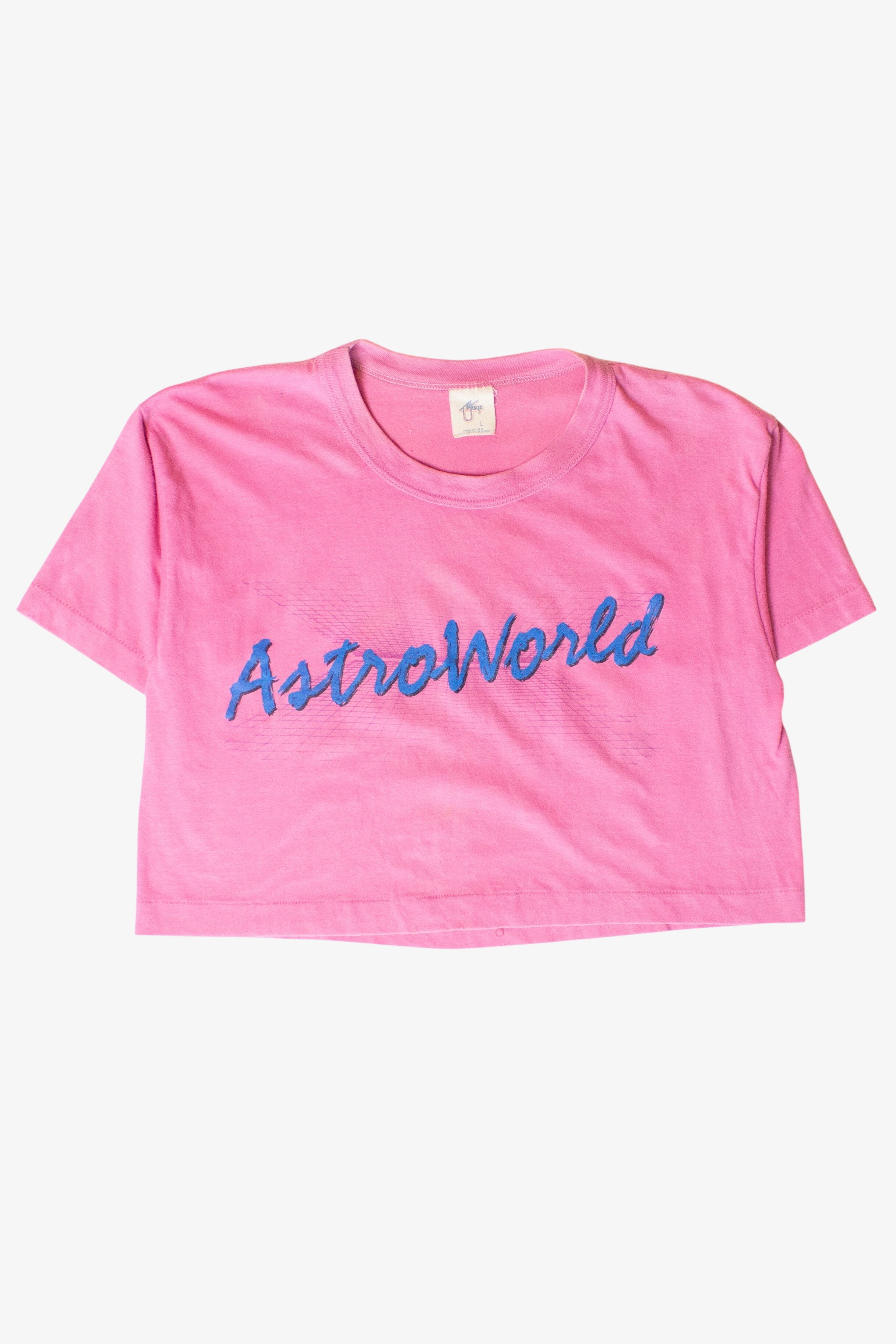 Vintage Cropped Astroworld Single Stitch T-Shirt (1990s)