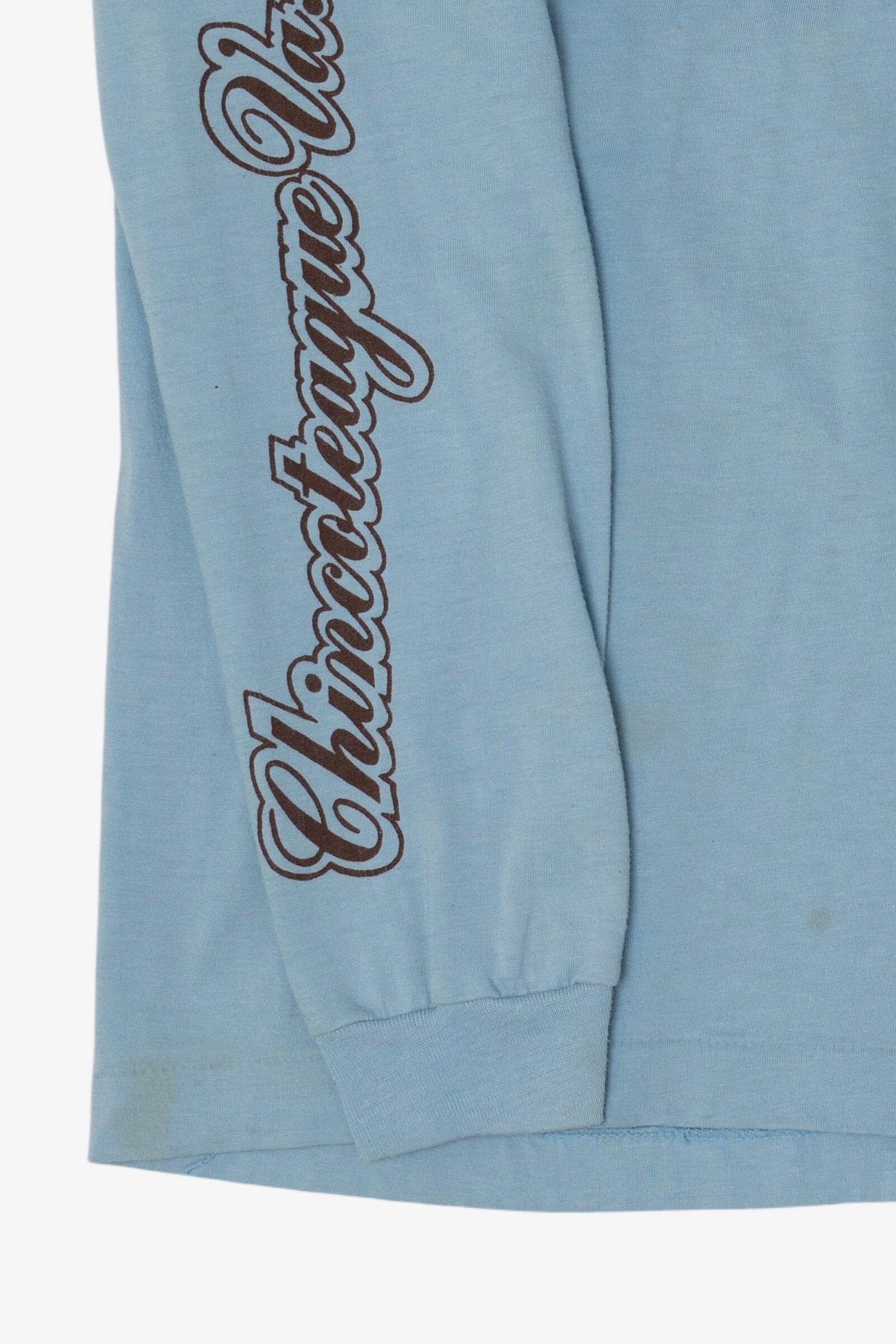 Vintage Light Blue Chincoteague Va Mallards Long Sleeve T-Shirt (1980s)