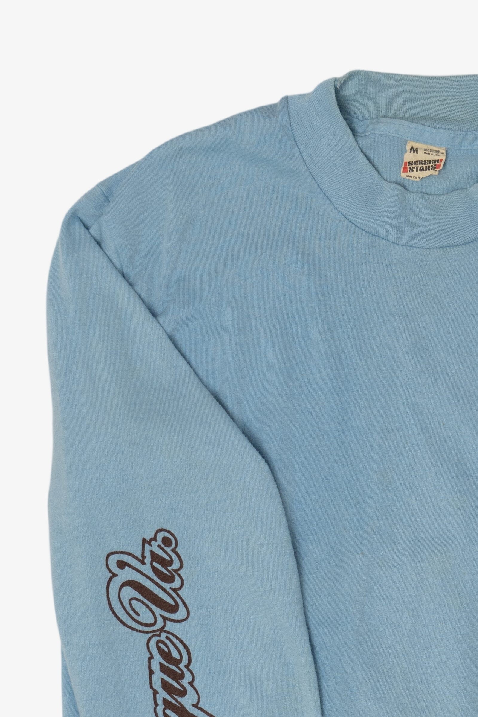 Vintage Light Blue Chincoteague Va Mallards Long Sleeve T-Shirt (1980s)
