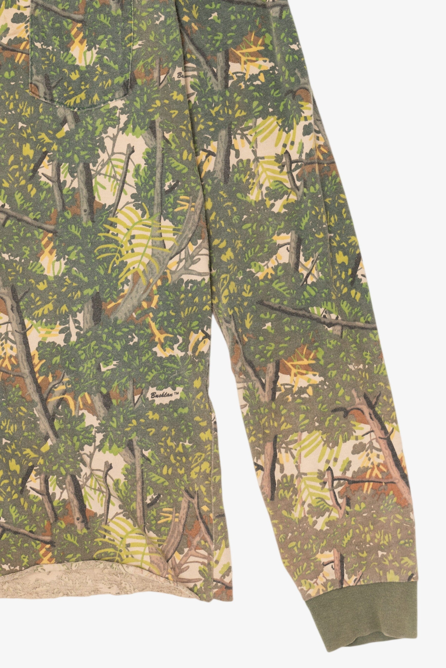 Vintage Camouflage Bush Lan Long Sleeve T-Shirt (1980s)