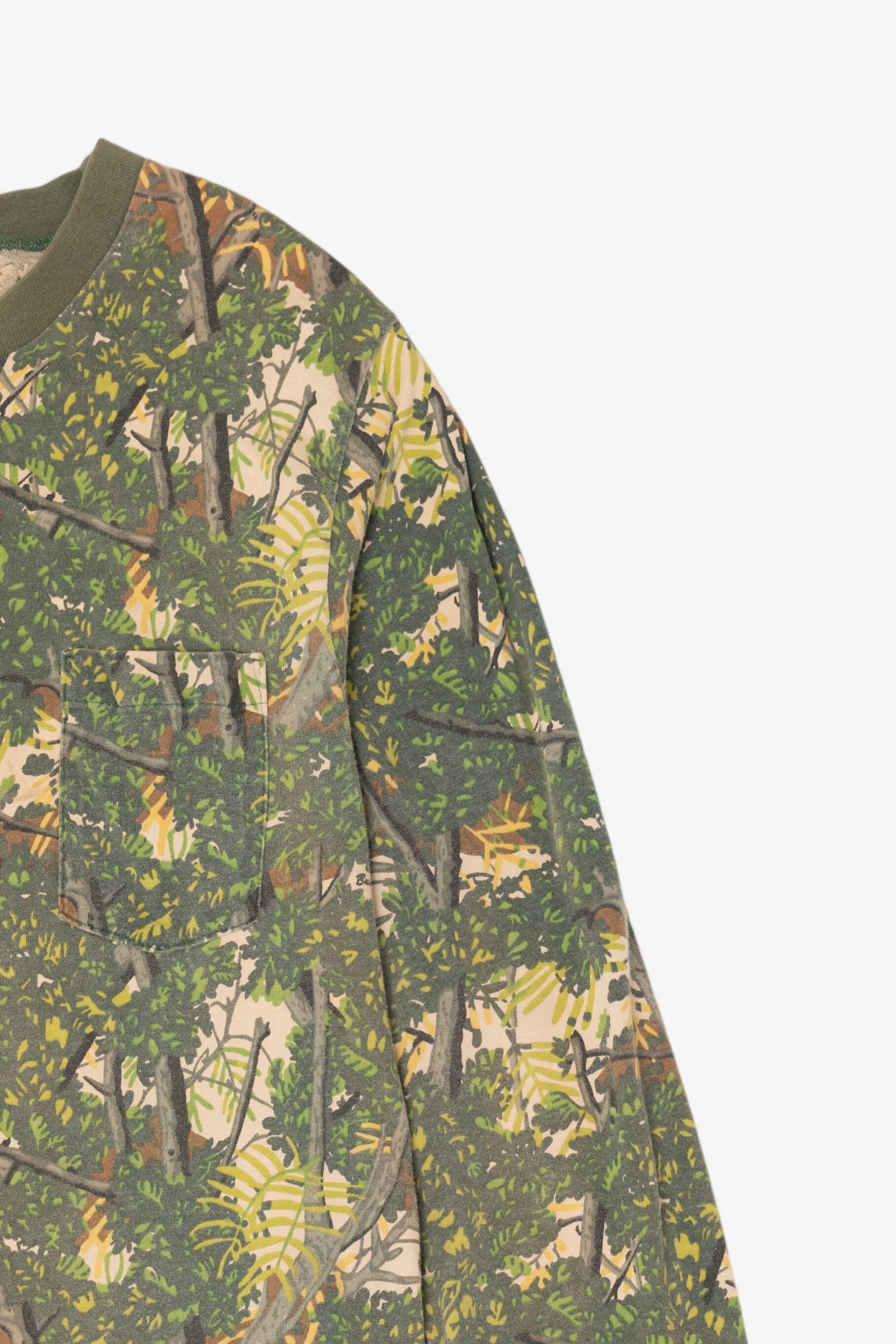 Vintage Camouflage Bush Lan Long Sleeve T-Shirt (1980s)