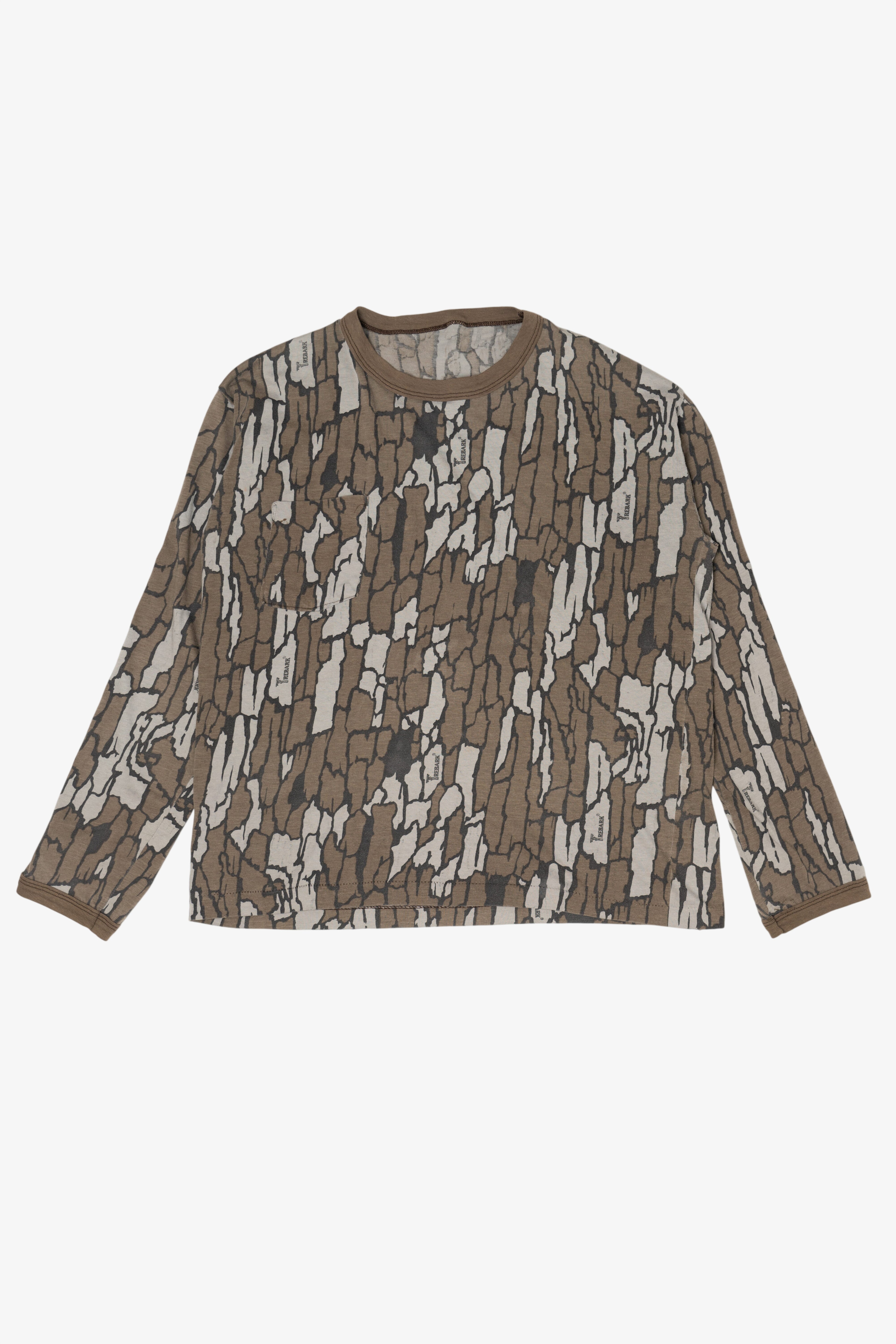 Vintage Bark Camouflage Long Sleeve T-Shirt (1990s)