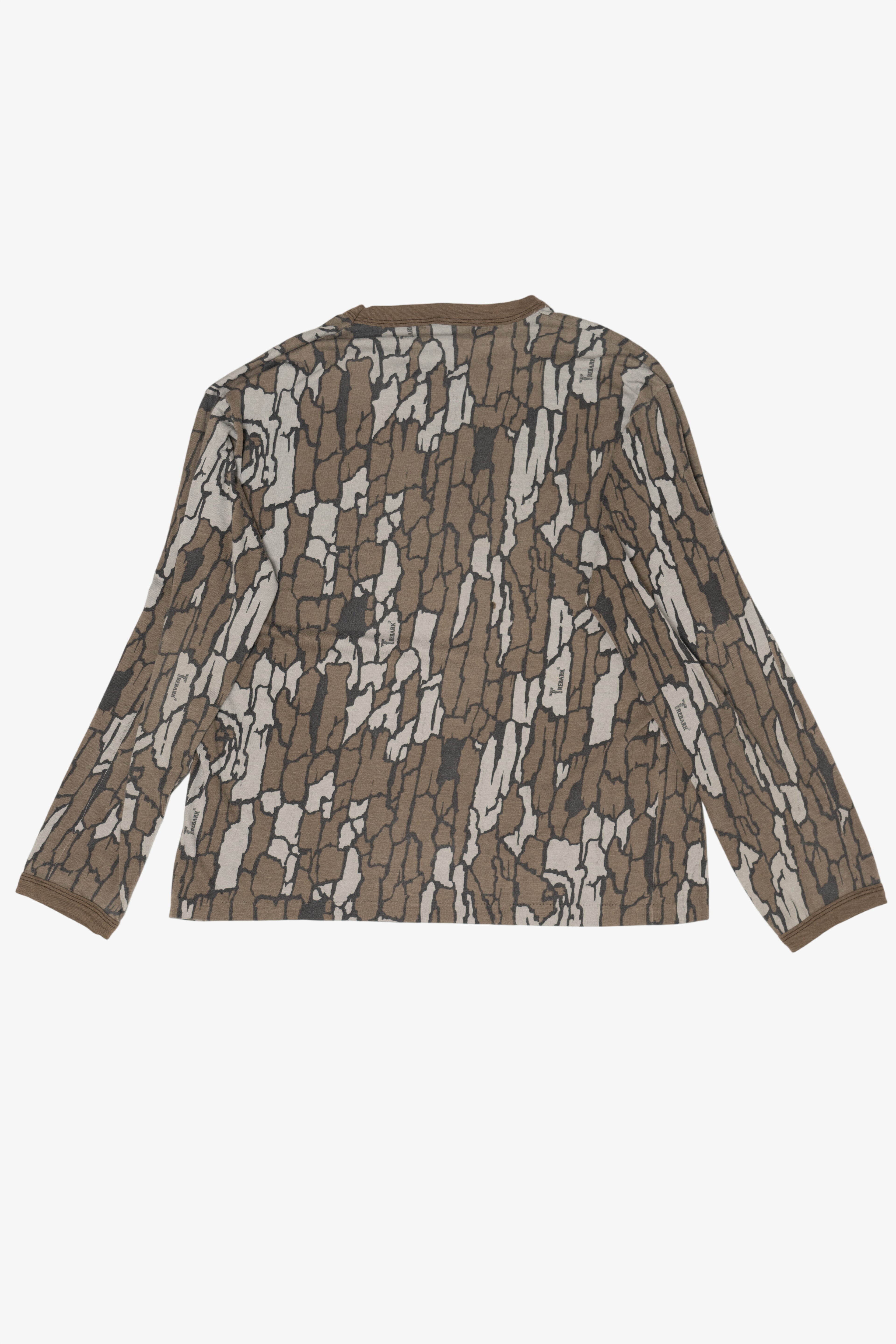 Vintage Bark Camouflage Long Sleeve T-Shirt (1990s)