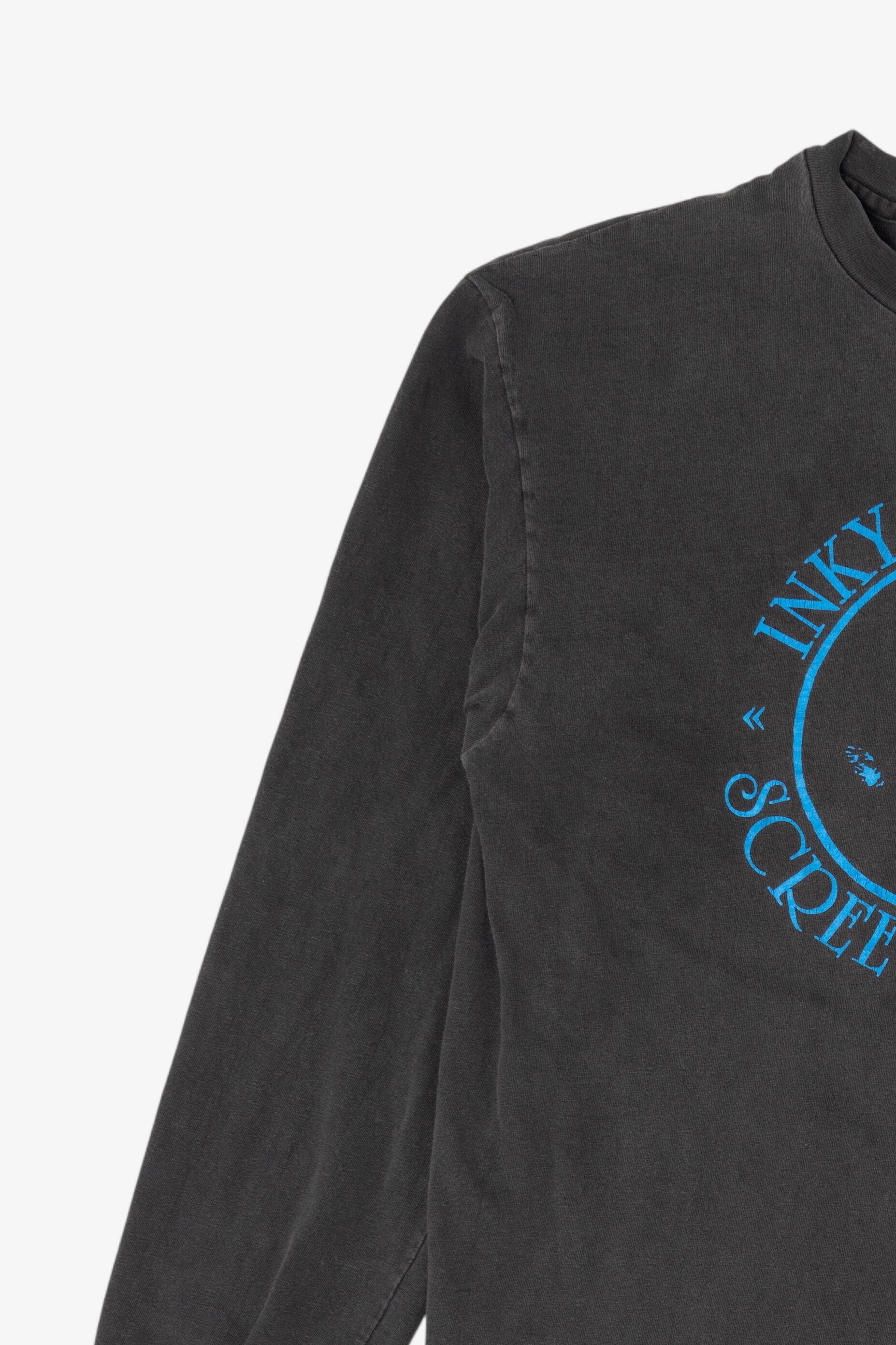Vintage Inky Fingers Screenprinting Long Sleeve T-Shirt (1980s)
