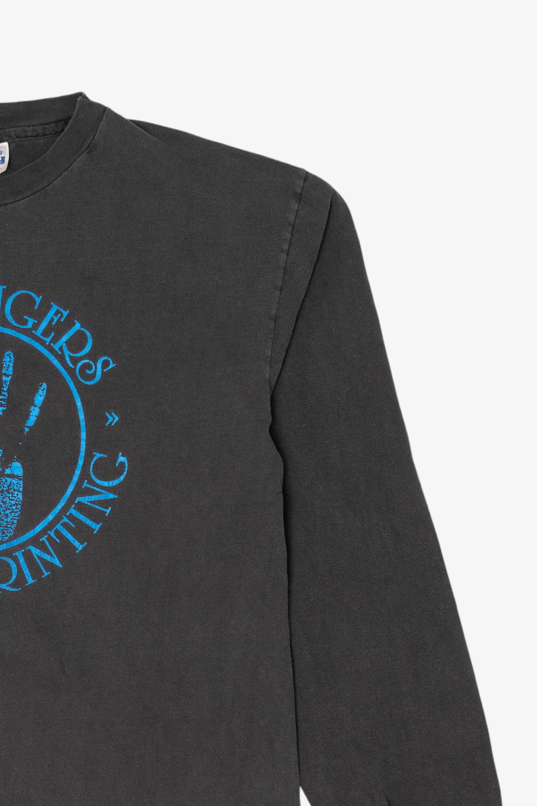 Vintage Inky Fingers Screenprinting Long Sleeve T-Shirt (1980s)