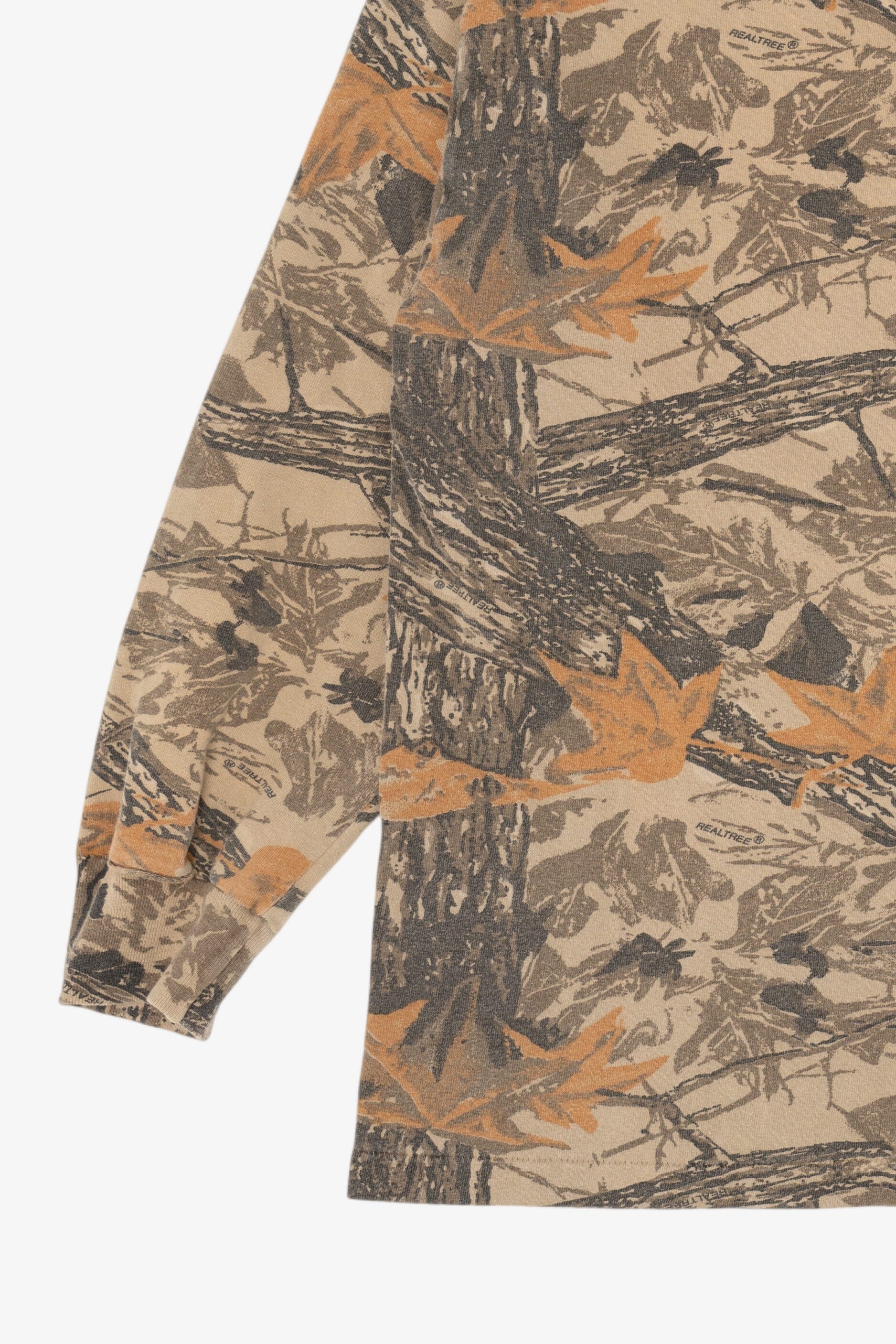 Vintage Red Head Camouflage Long Sleeve Turtleneck T-Shirt (1990s)