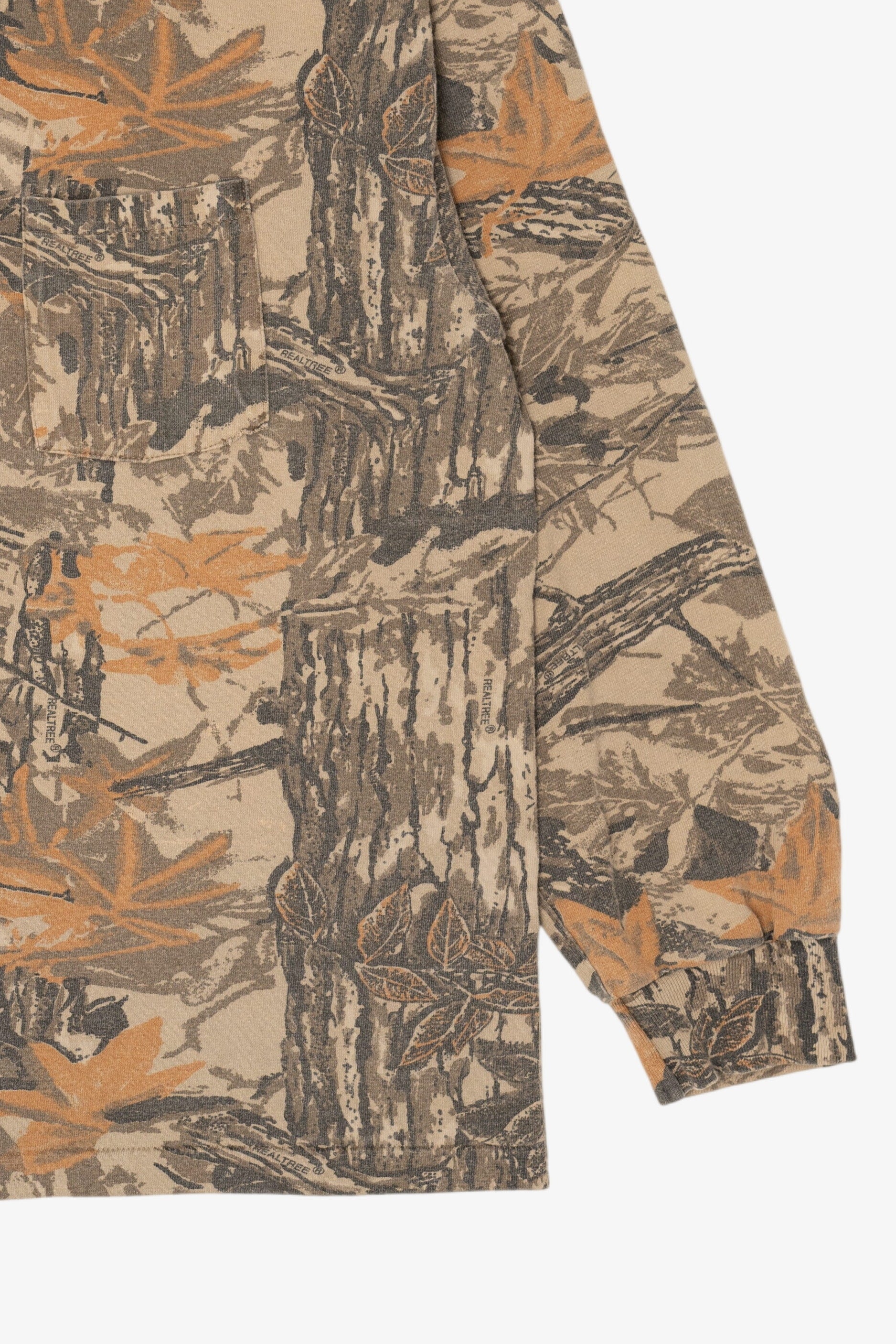 Vintage Red Head Camouflage Long Sleeve Turtleneck T-Shirt (1990s)