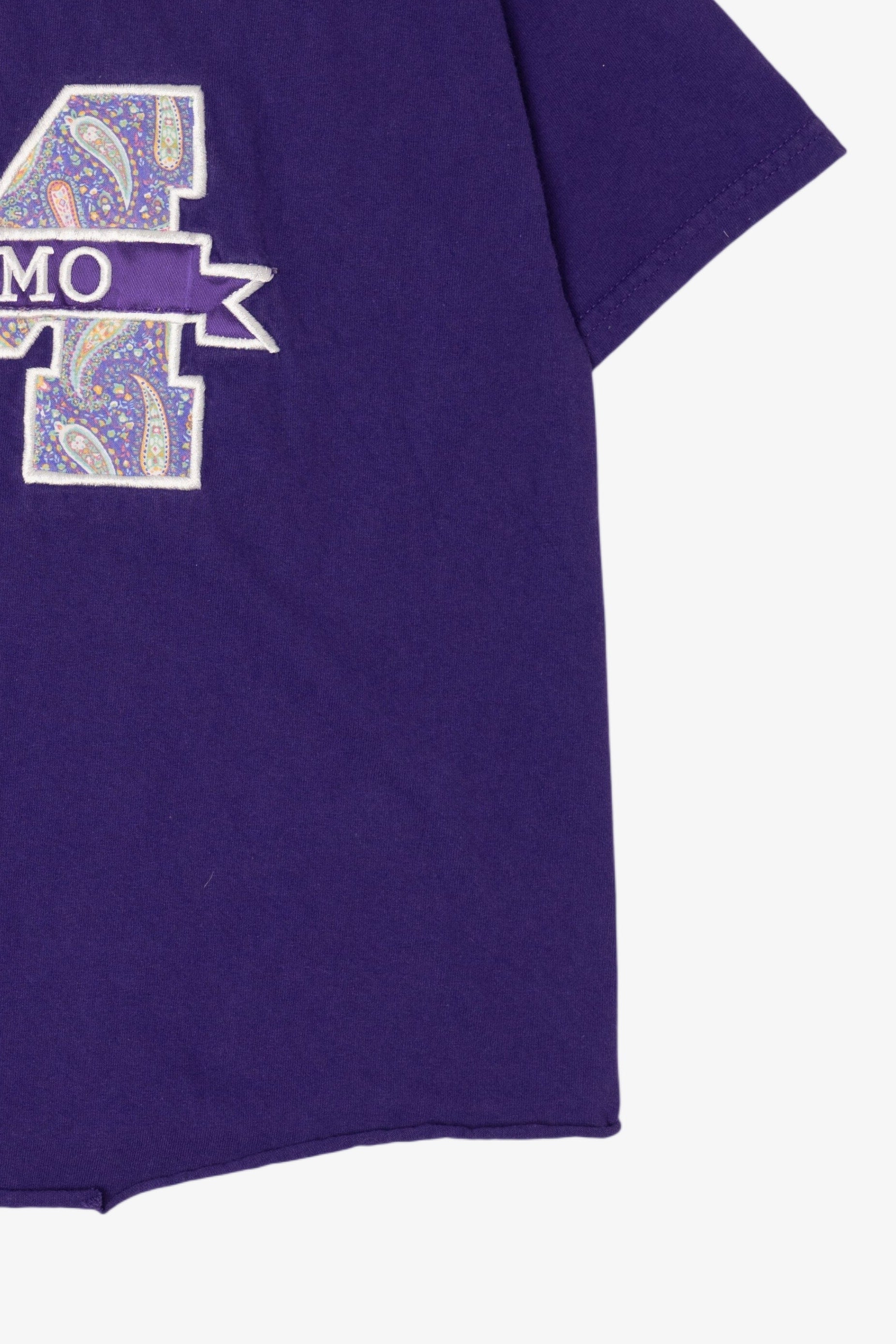 Purple Embroidered "Momo" T-Shirt (2000s)