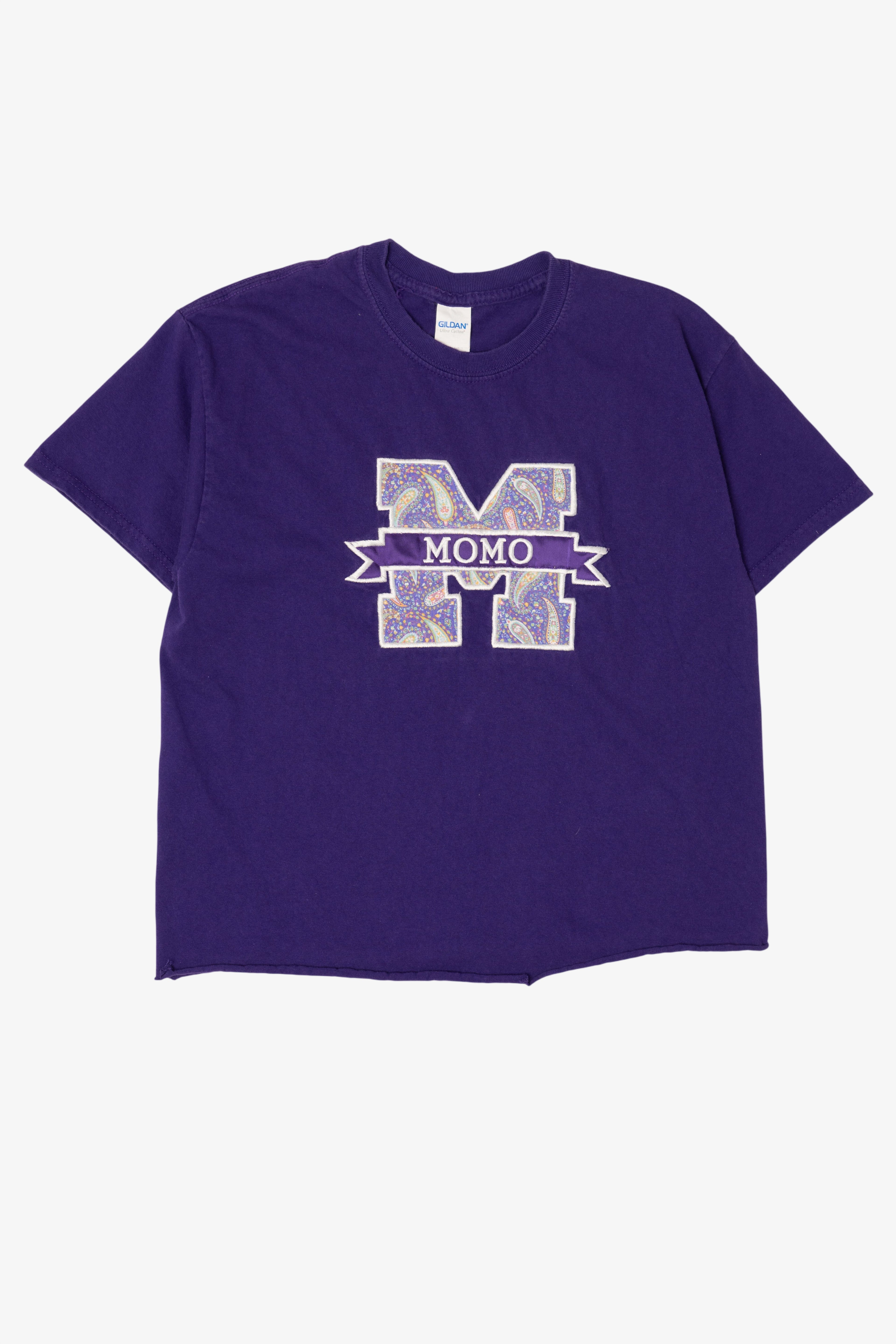 Purple Embroidered "Momo" T-Shirt (2000s)
