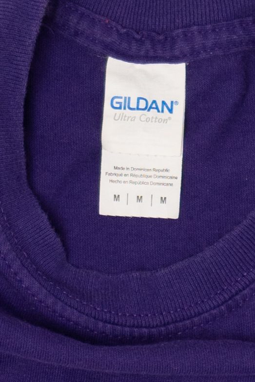 Purple Embroidered "Momo" T-Shirt (2000s)
