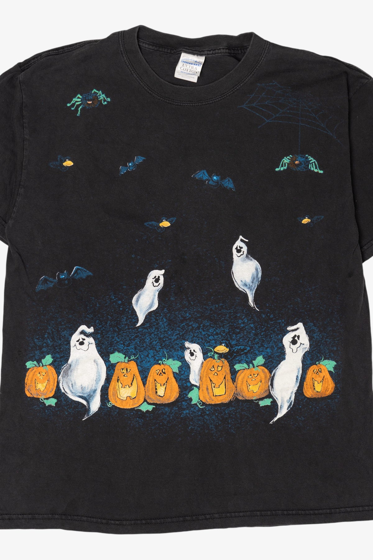 Vintage Ghosts Pumpkins And Bats T-Shirt (1990s)